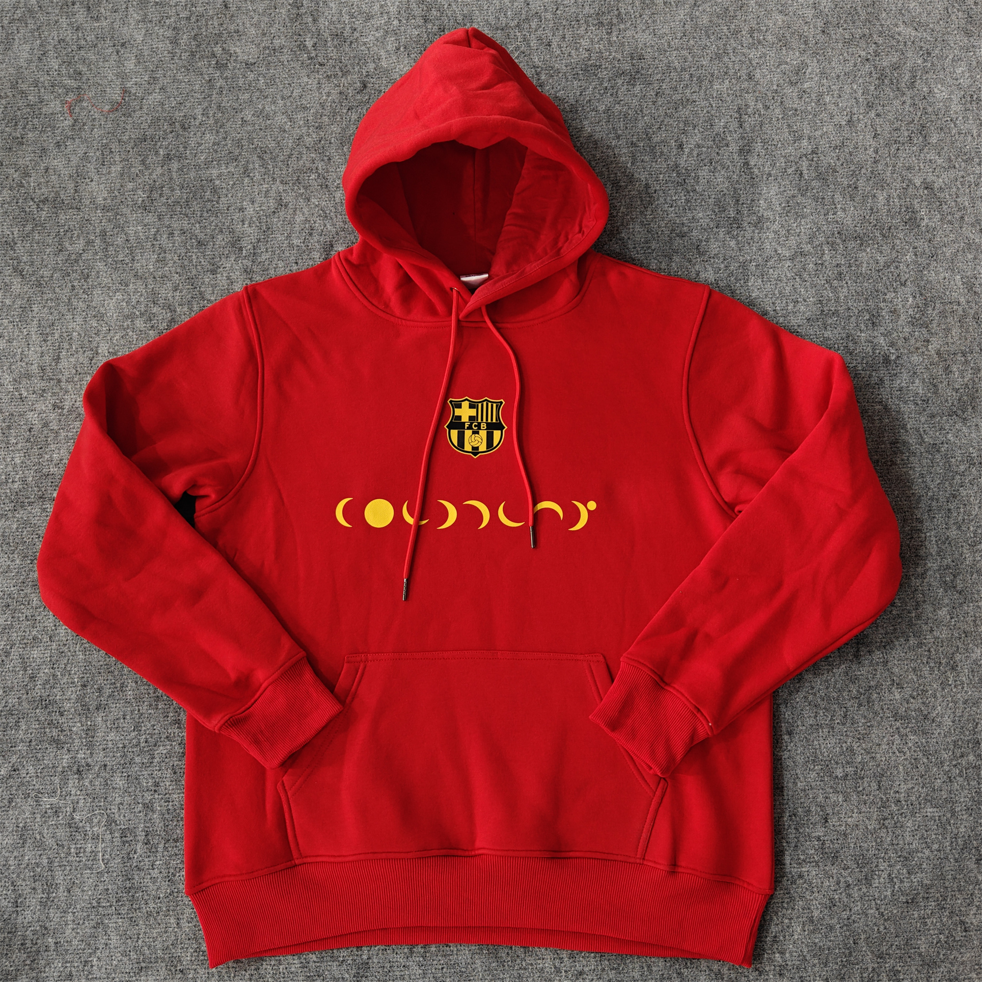 Barcelona X Coldplay 24-25 Moon Silhouette Hoodie - Red - JerseysGala