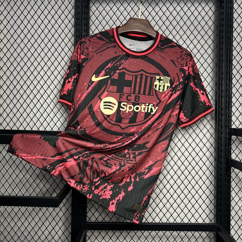 Barcelona 24-25 Red Crest Special Edition Jersey - Fans Version - JerseysGala