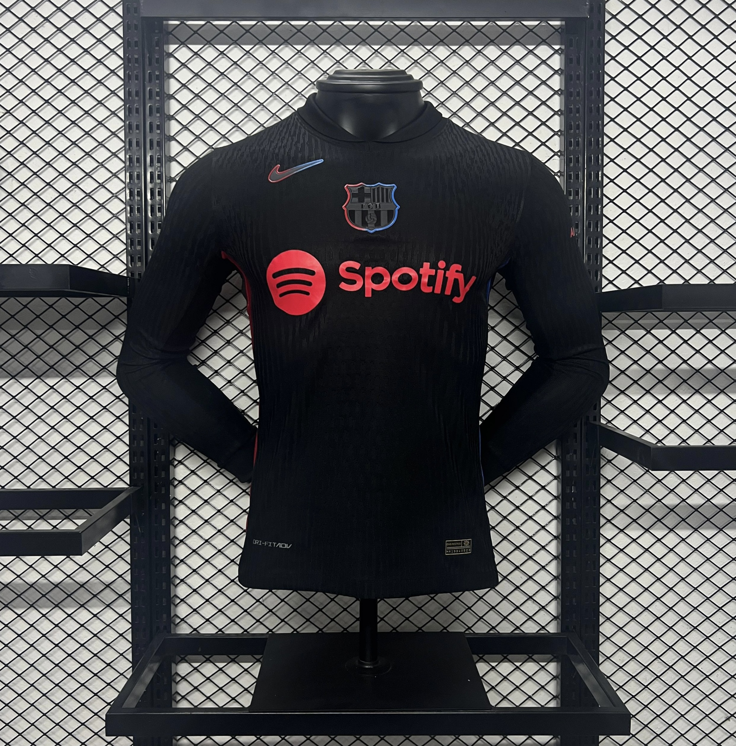 Barcelona 24-25 Away Long Sleeve Jersey - Player Version - JerseysGala