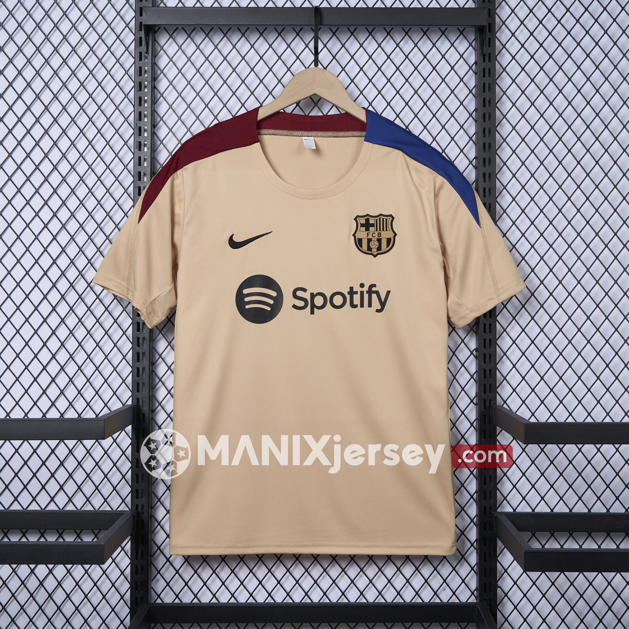 Barcelona 24-25 Frick Same Style Coach Training Shirt - Gold - JerseysGala
