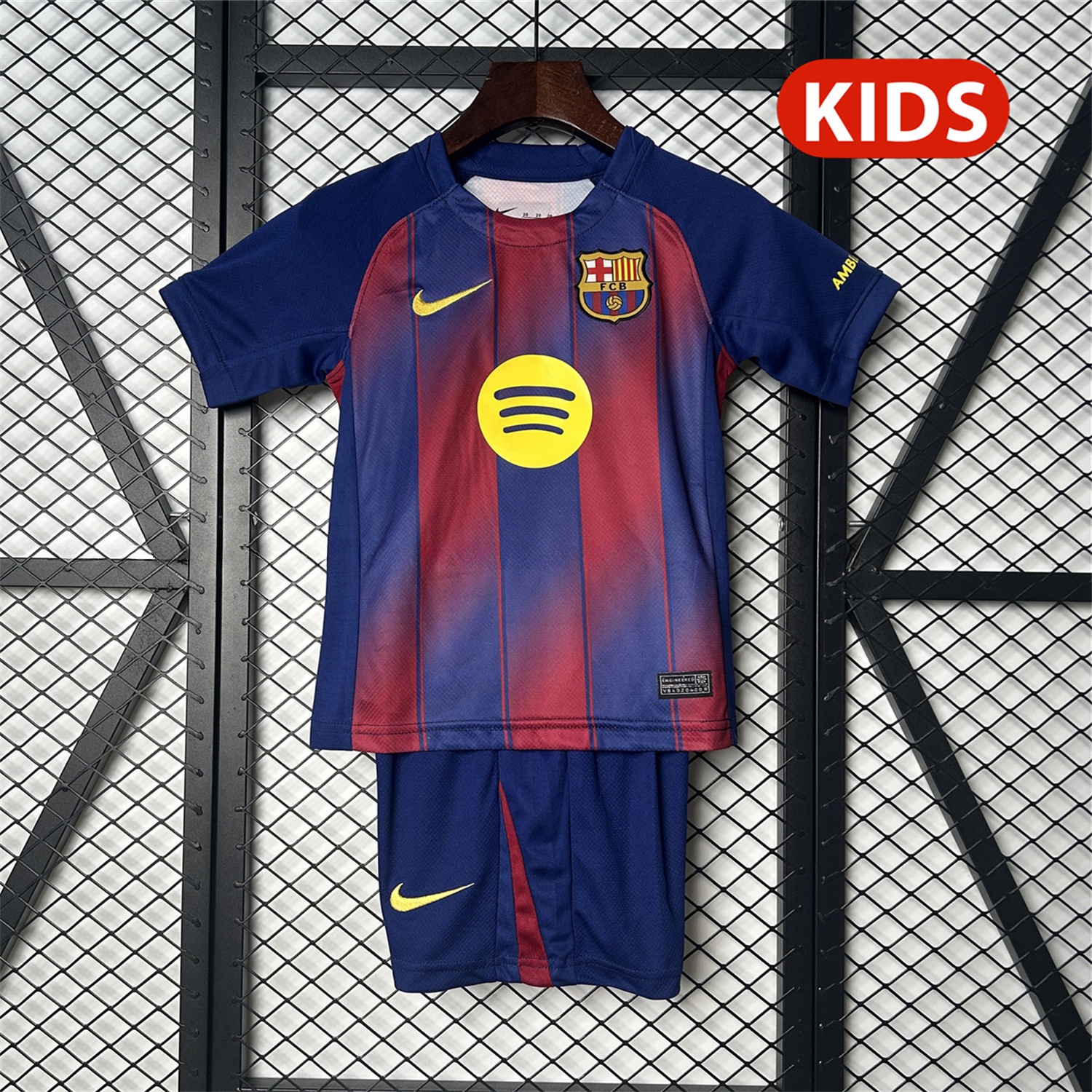 B.A.R.S.A 25-26 Home Kids Kit - Fans Version - JerseysGala
