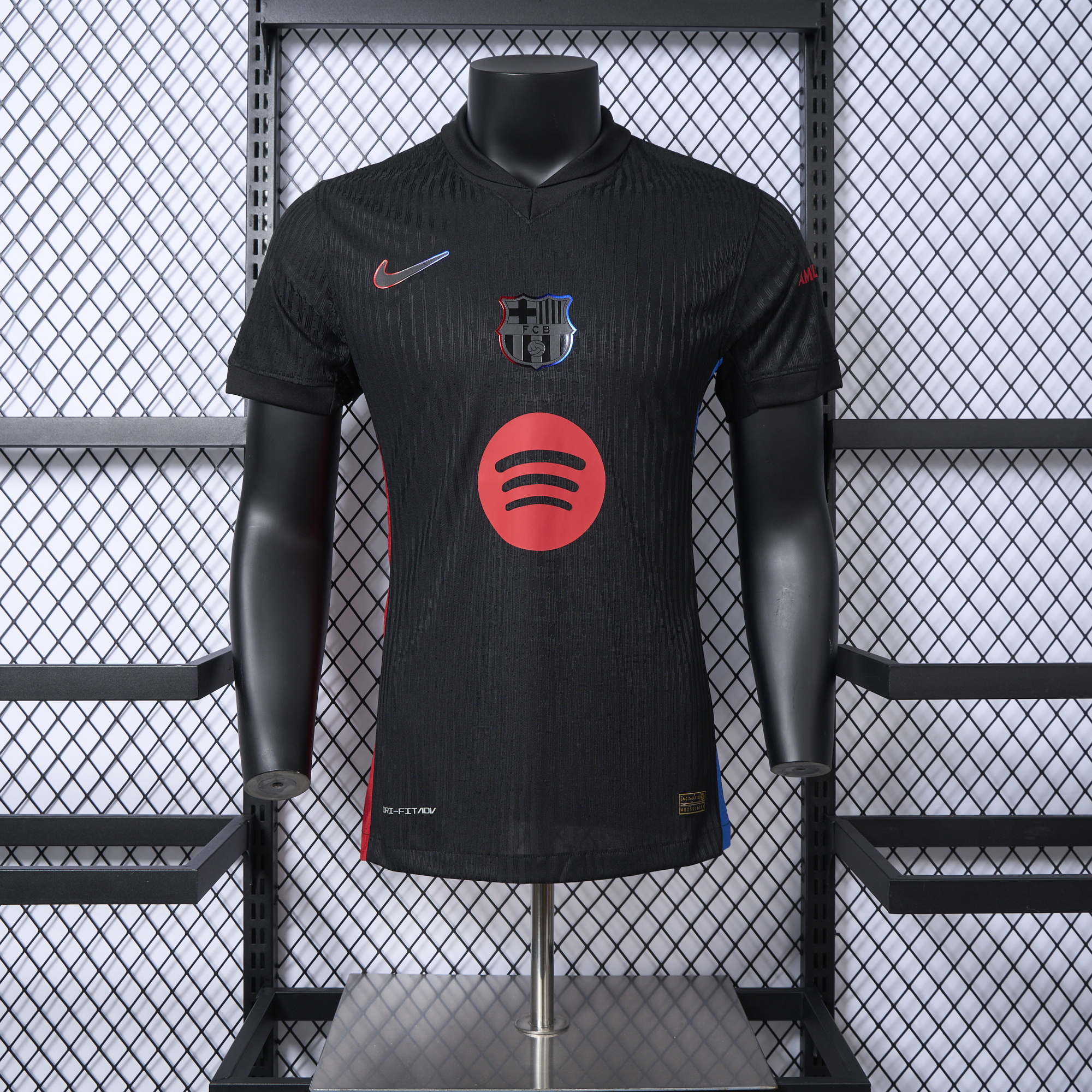 Barcelona 24-25 Away Jersey with Big Logo - Player Version - JerseysGala