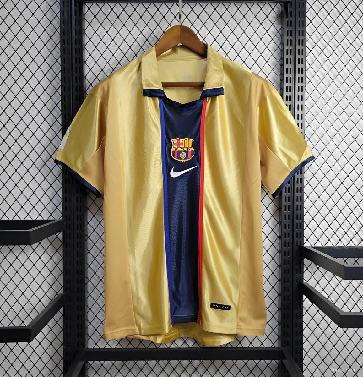 Retro Barcelona 01-02 Away Jersey - JerseysGala
