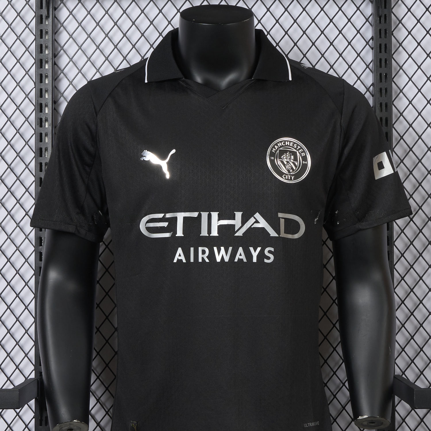 Manchester City 25-26 Away Black Jersey - Player Version - JerseysGala