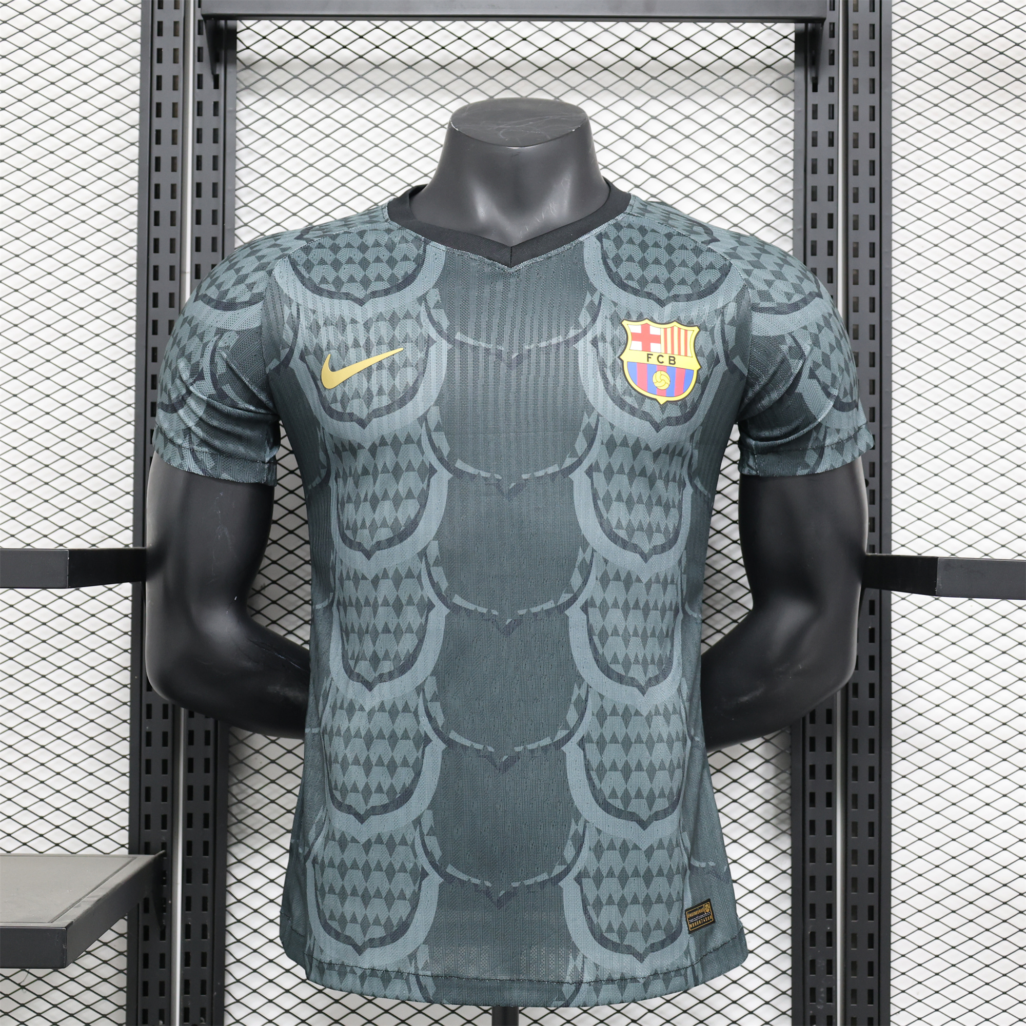 Barcelona 24-25 Gray Scales Texture Special Edition Jersey - Player Version - JerseysGala