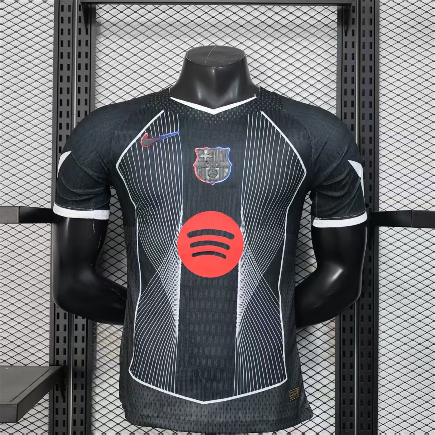 Barcelona 25-26 Black Big LOGO Special Jersey - Player Version - JerseysGala