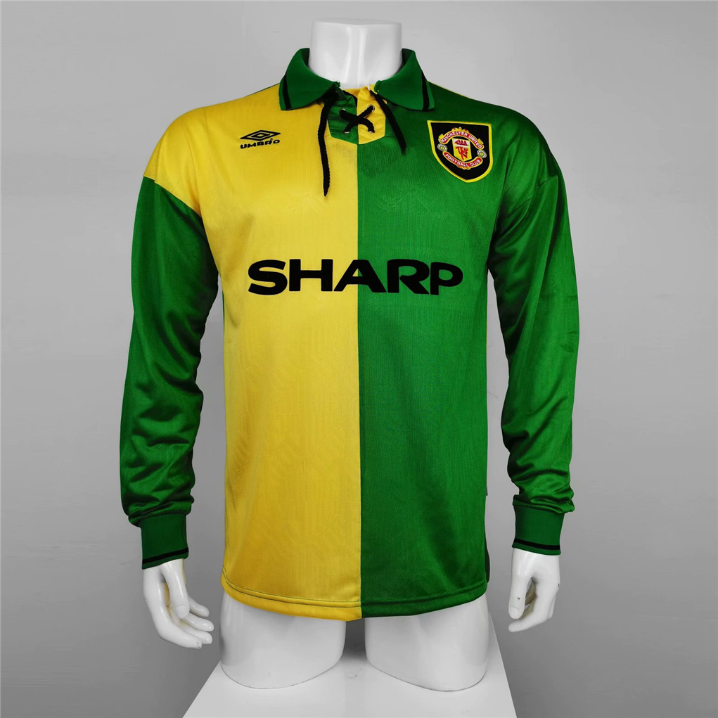 Retro Manchester United 92-94 Third Away Long Sleeve Jersey - JerseysGala