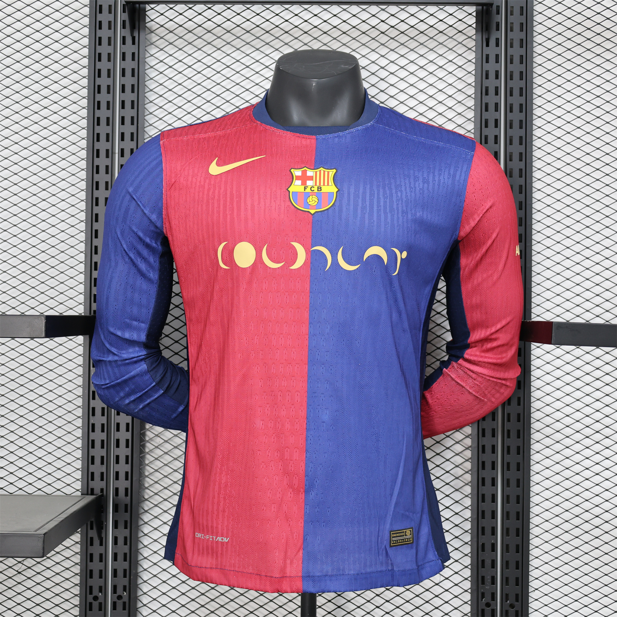 Barcelona X Coldplay 24-25 Home Co-Branded Long Sleeve Jersey - Player Version - JerseysGala
