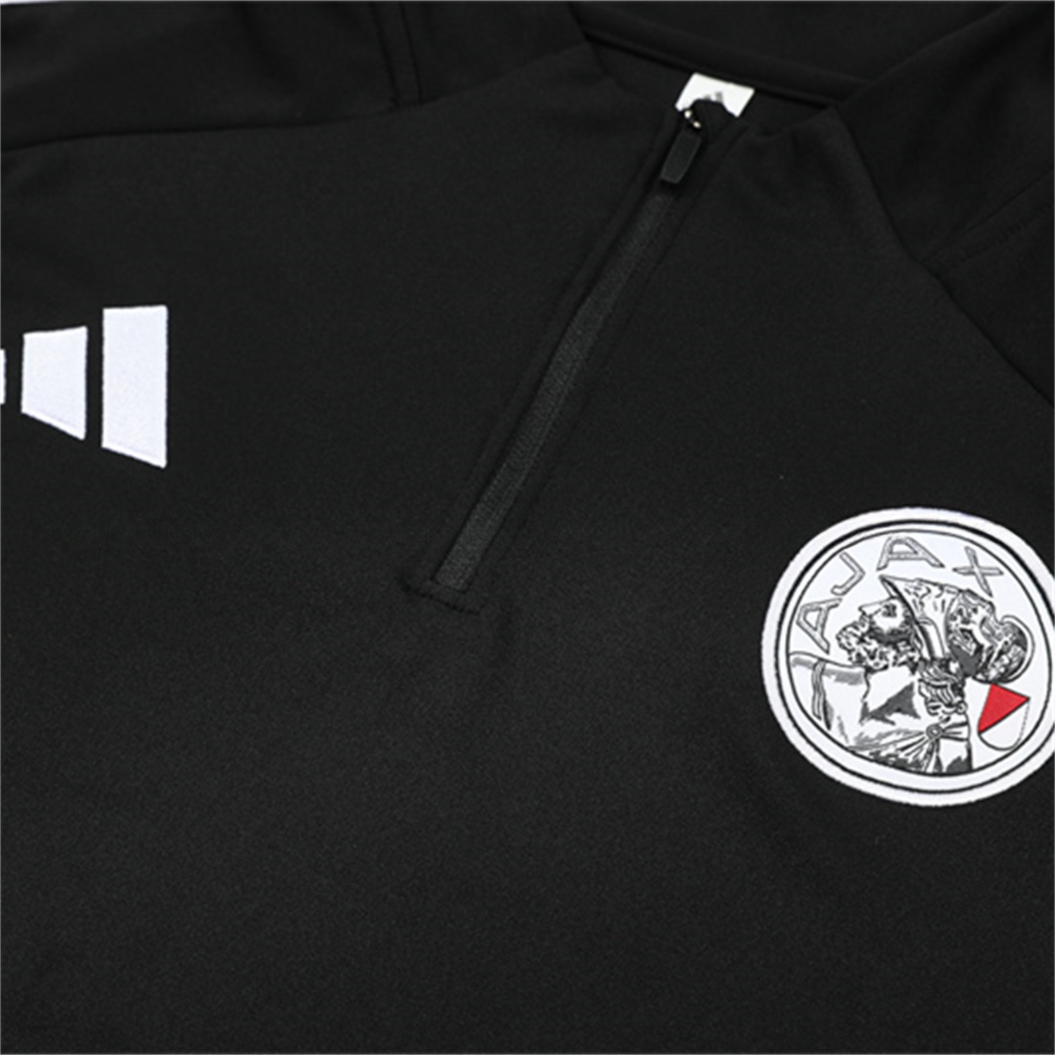 Ajax 25-26 Kids Long Sleeve Training Set - Black Top and Black Pants - JerseysGala