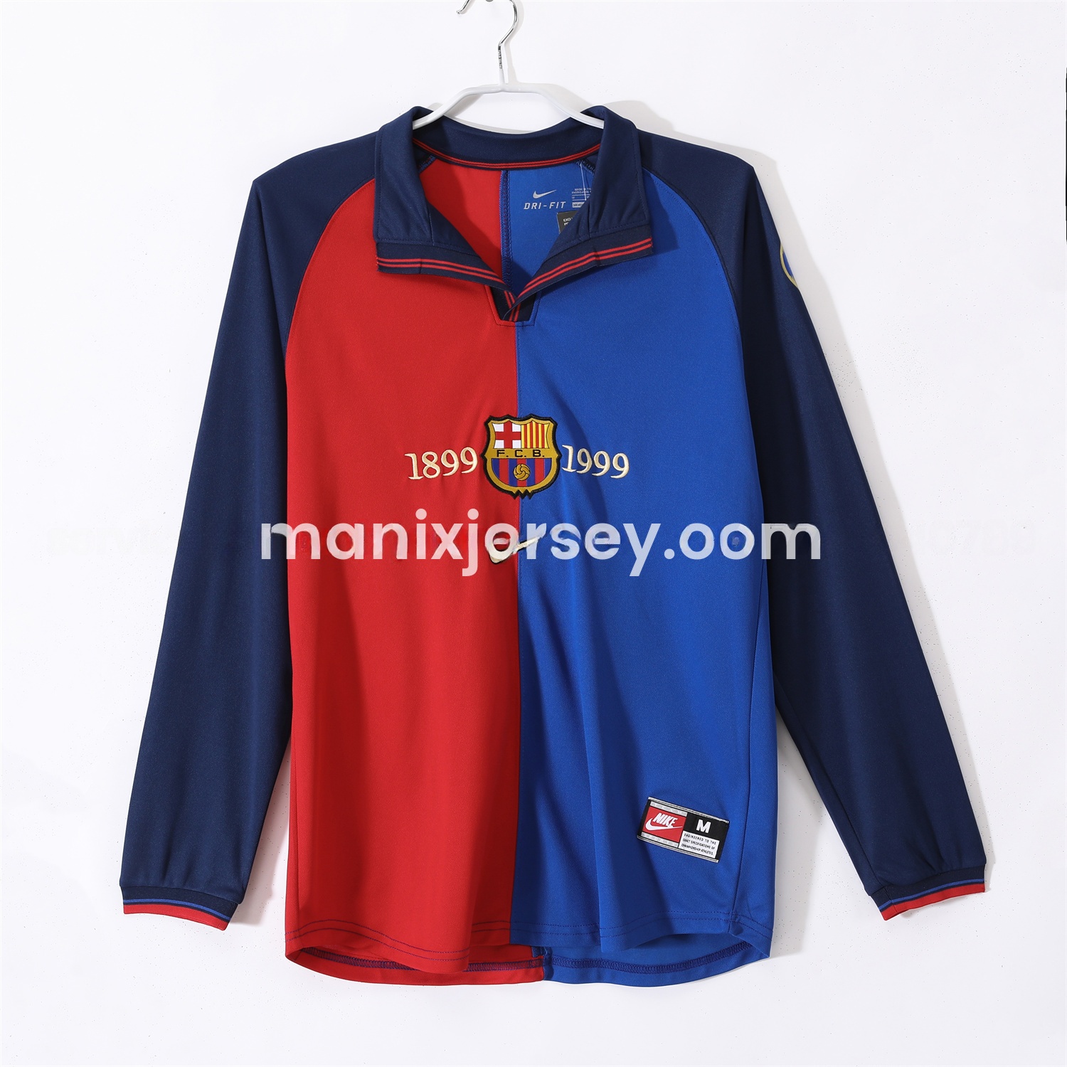 Retro Barcelona 99-00 Home Long Sleeves Jersey - JerseysGala