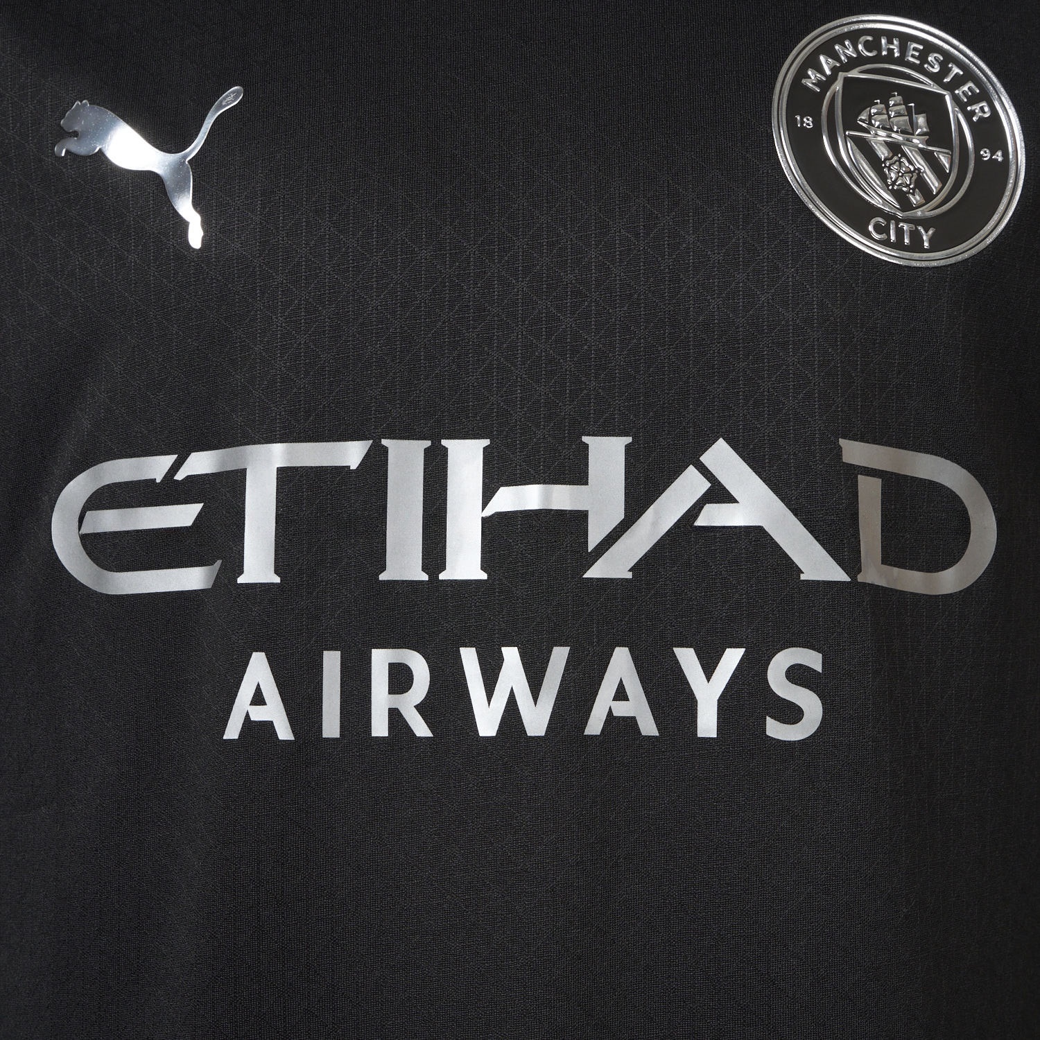 Manchester City 25-26 Away Black Jersey - Player Version - JerseysGala