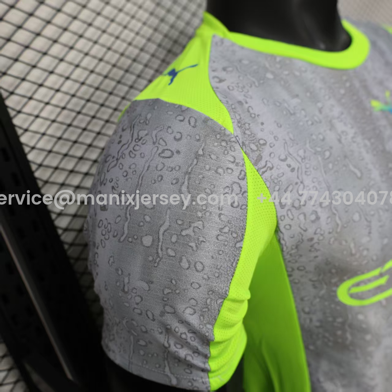 Manchester City 25-26 Third Grey Green Jersey - Player Version - JerseysGala