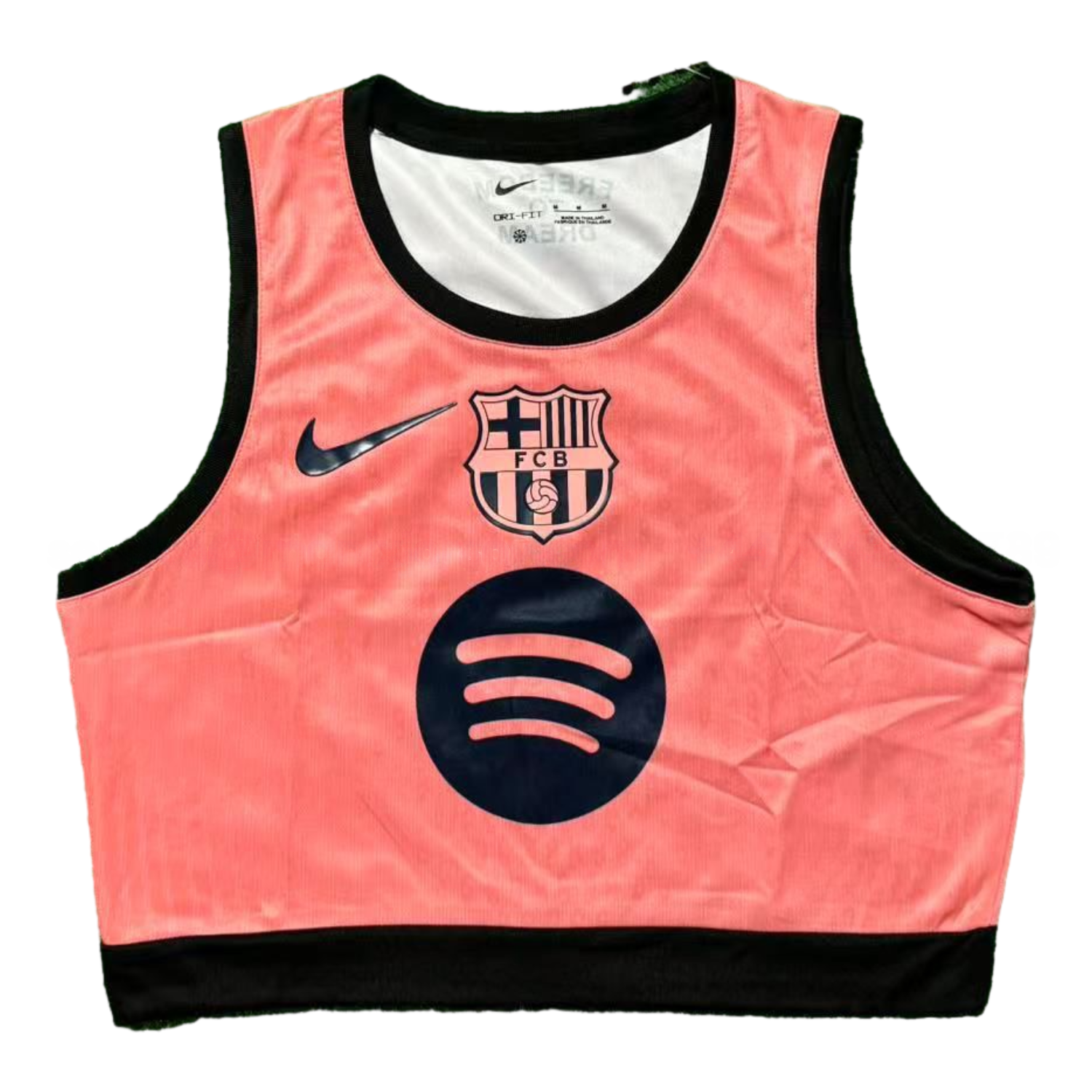 Women's Barcelona 25-26 Black Logo Pink Yoga Vest - JerseysGala