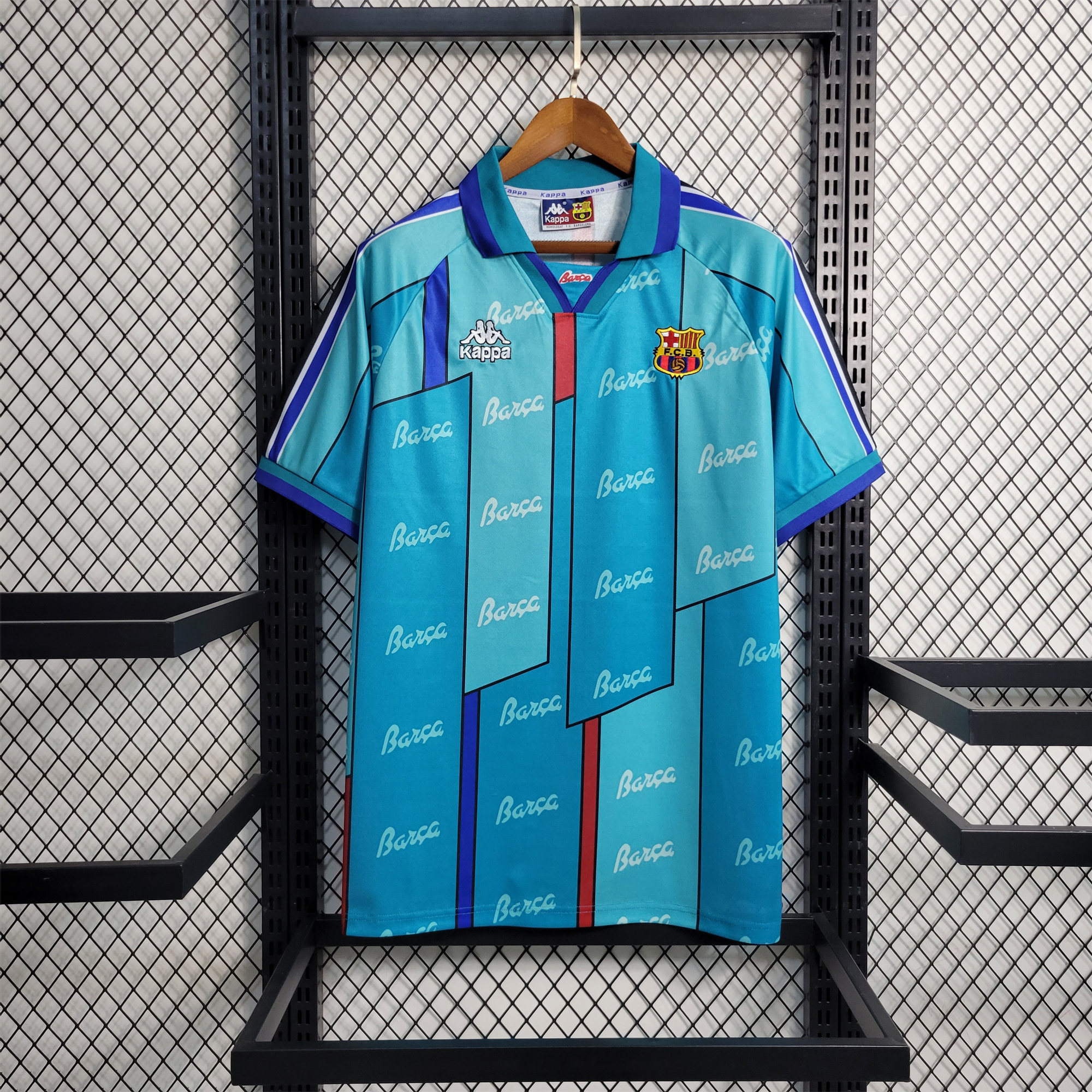 Retro Barcelona 95-97 Away Stadium Jersey - JerseysGala