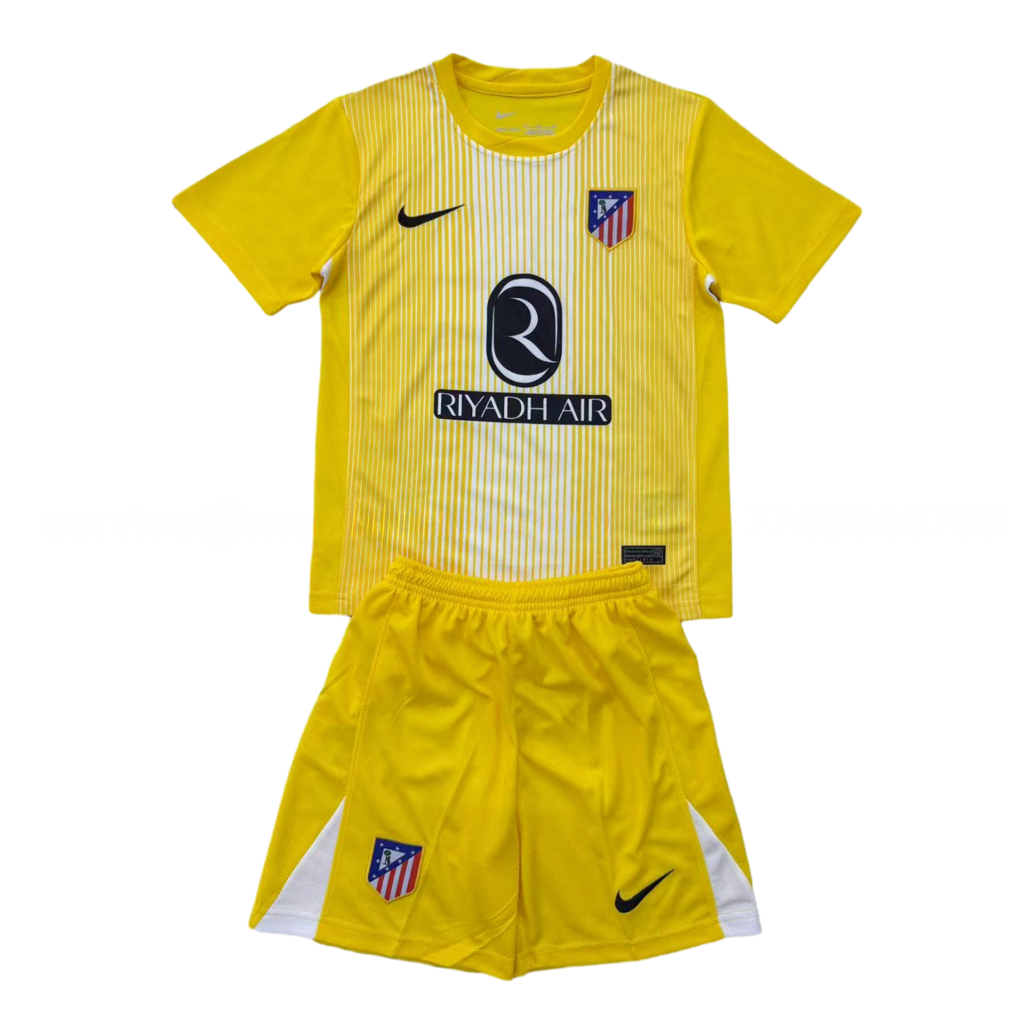 Atletico Madrid 25-26 Yellow Goalkeeper Men's Adult Jersey Set - Fans Version - JerseysGala