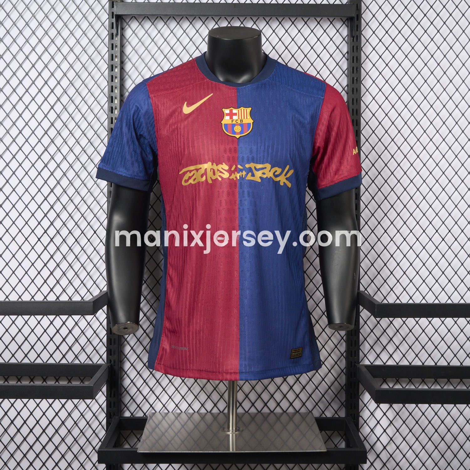 Barcelona x Travis Scott New 24-25 Home Jersey - Player Version - JerseysGala