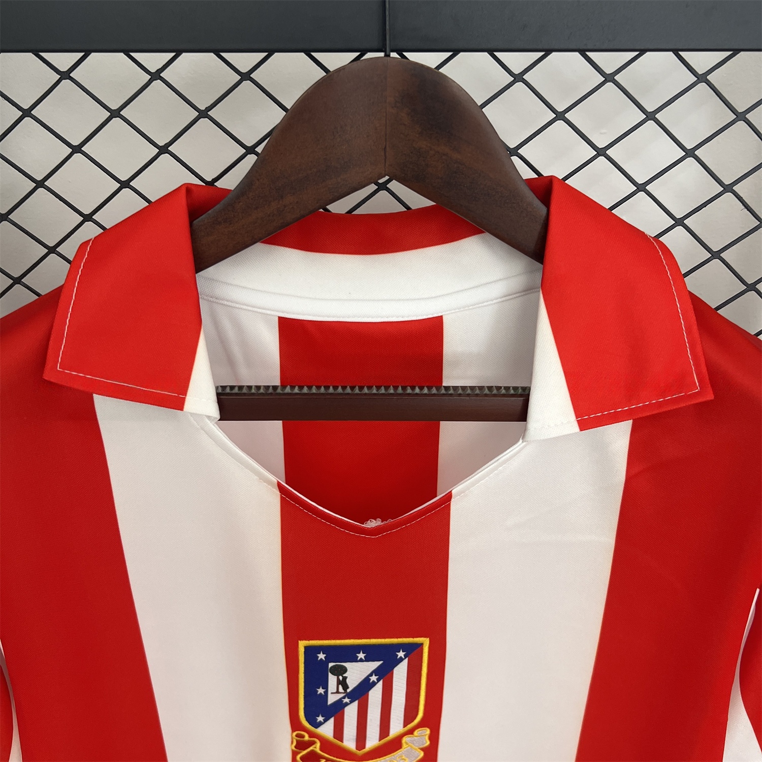 Retro Atletico Madrid 2003-04 Home Centenary Special Jersey - JerseysGala