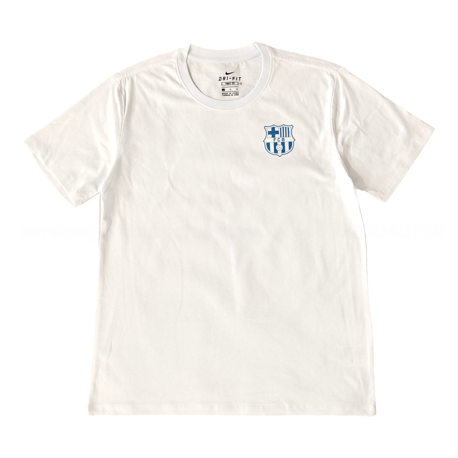 Barcelona Fun Crest Design Dynamic And Modern Features T-shirt【White】 - JerseysGala