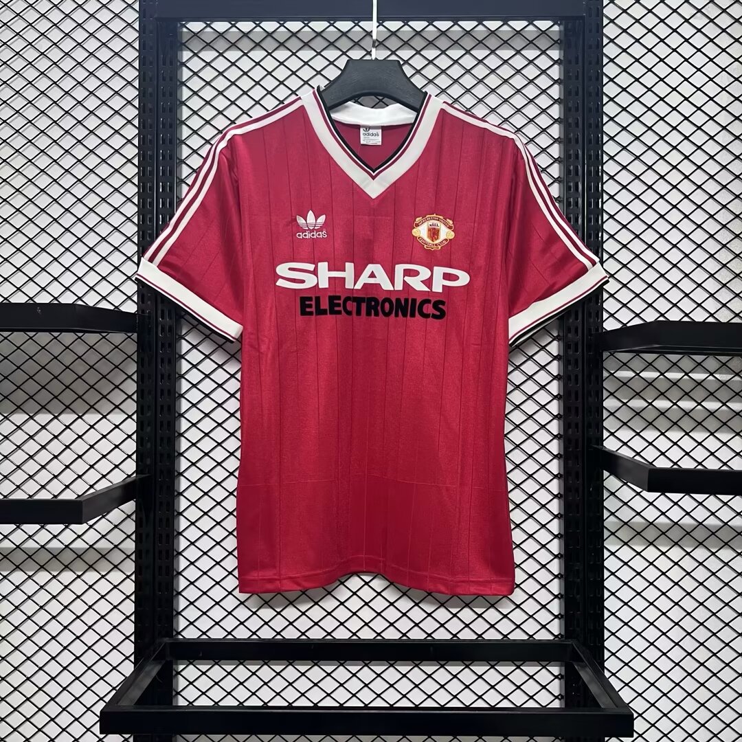 Retro Manchester United 82-83 Home Stadium Jersey - JerseysGala