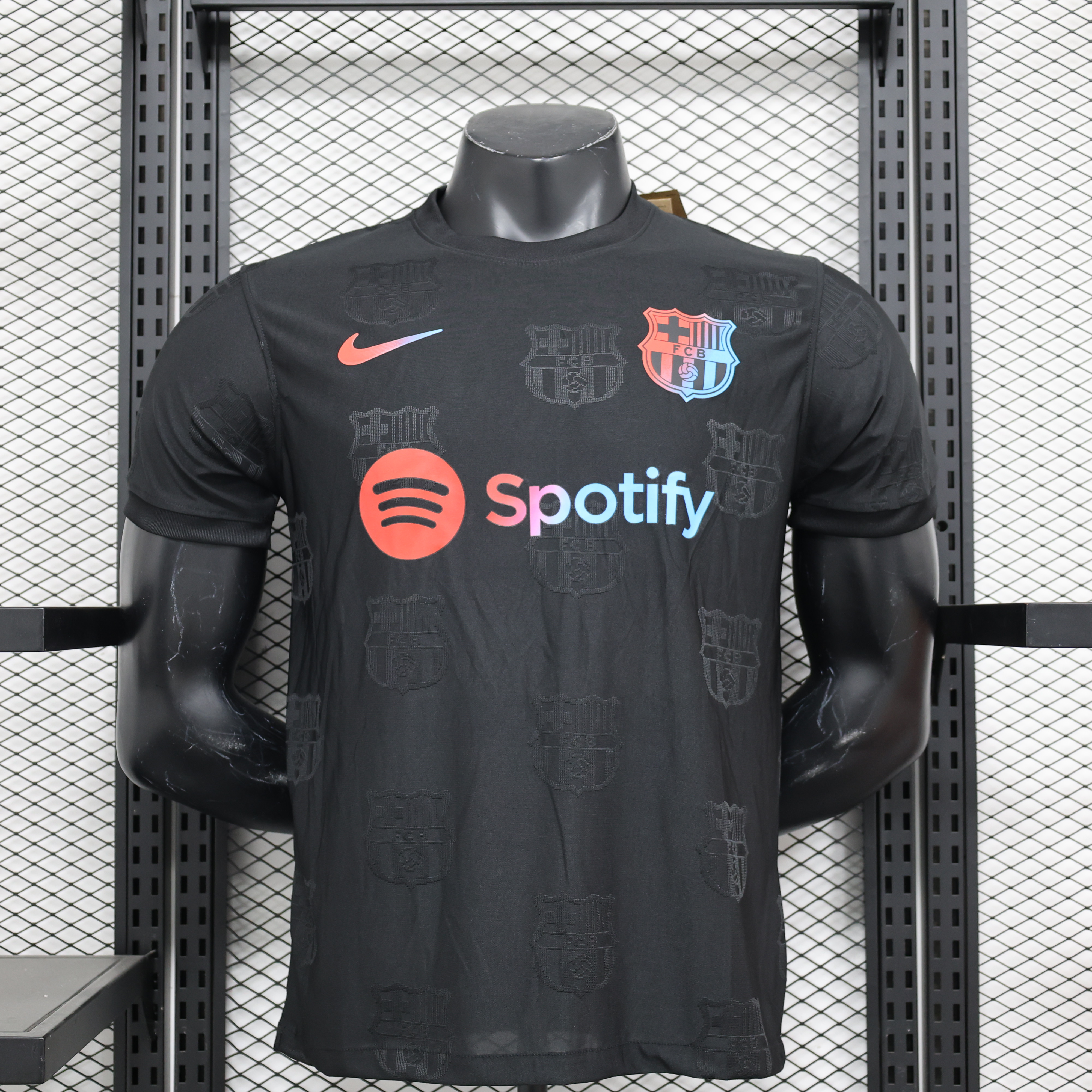 Barcelona 24-25 Black Colorful Special Edition Jersey - Player Version - JerseysGala