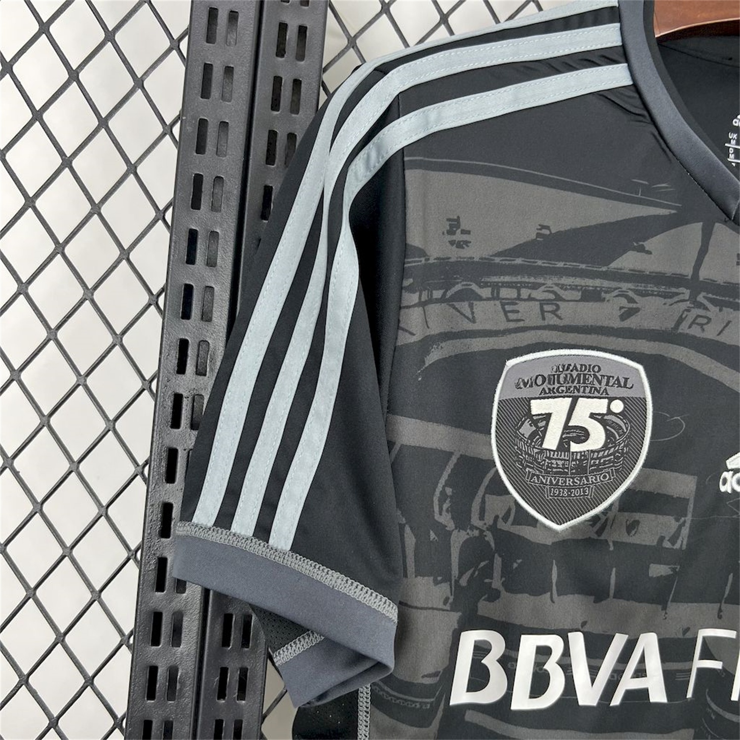 Retro River Plate 2013-14 75th Anniversary Black Jersey - JerseysGala