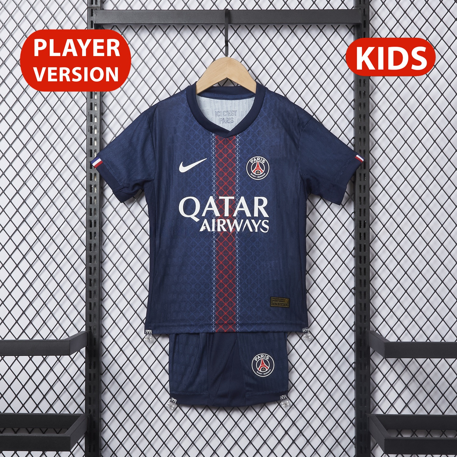 Paris Saint-Germain PSG 25-26 Home Kids Kit - Player Version - JerseysGala
