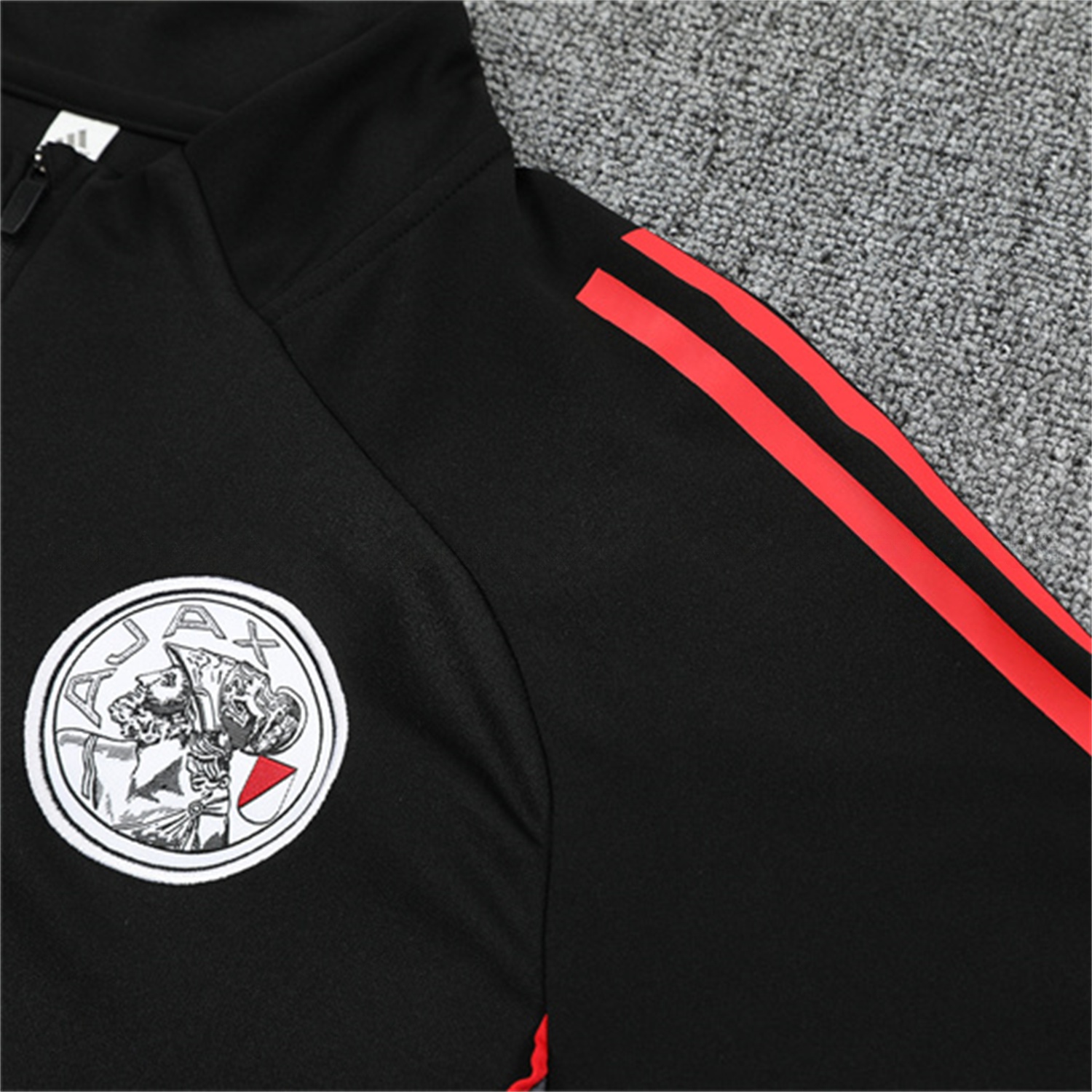 Ajax 25-26 Kids Long Sleeve Training Set - Black Top and Black Pants - JerseysGala