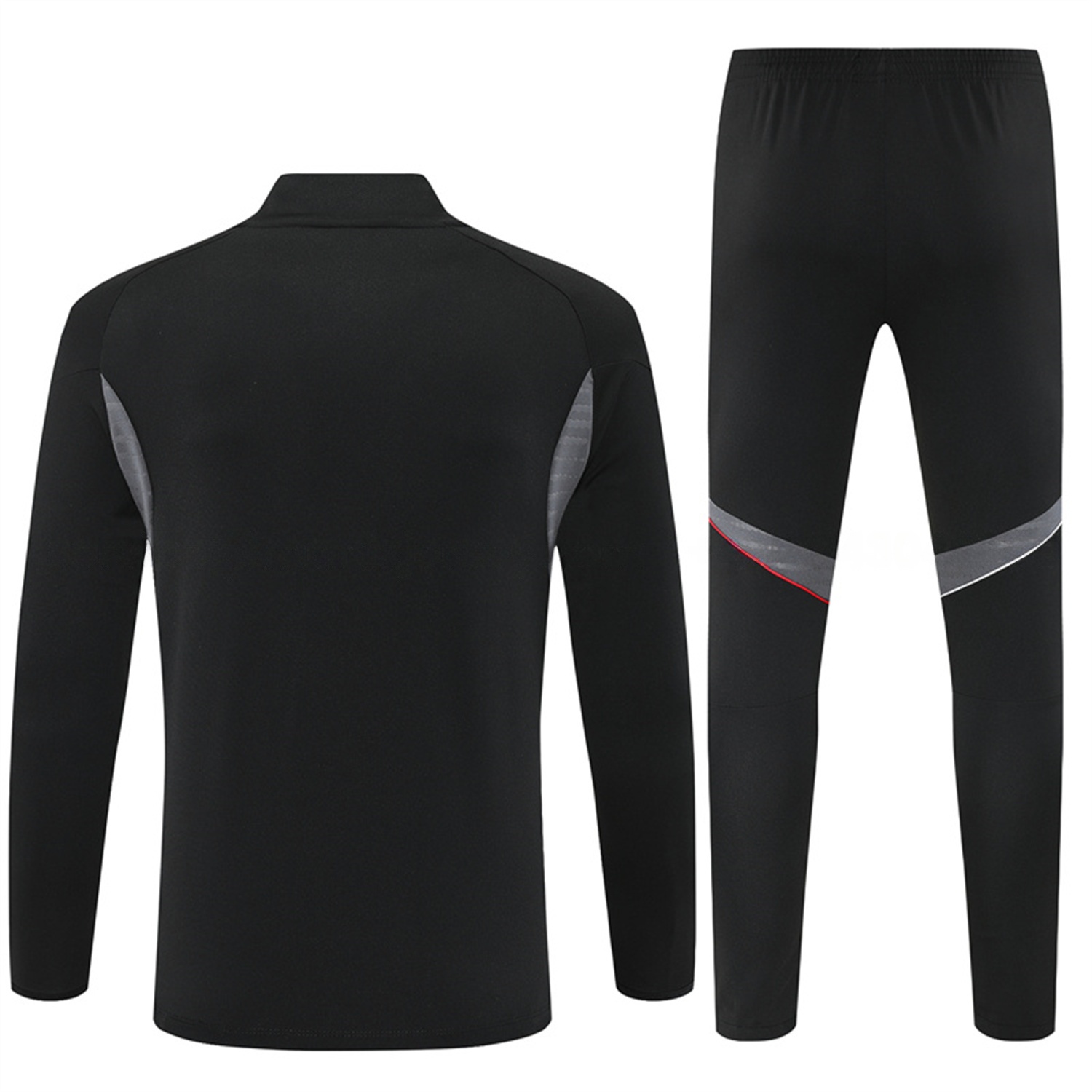 Ajax 25-26 Kids Long Sleeve Training Set - Black Top and Black Pants - JerseysGala