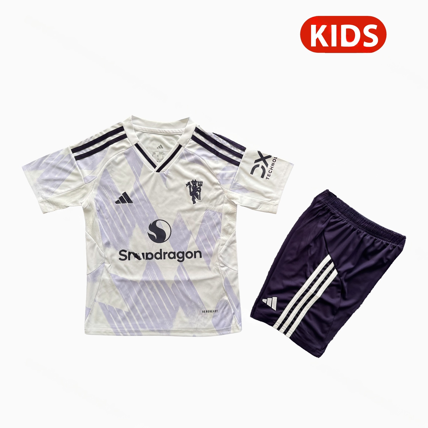 Manchester United 25-26 Away Kids Kit - JerseysGala