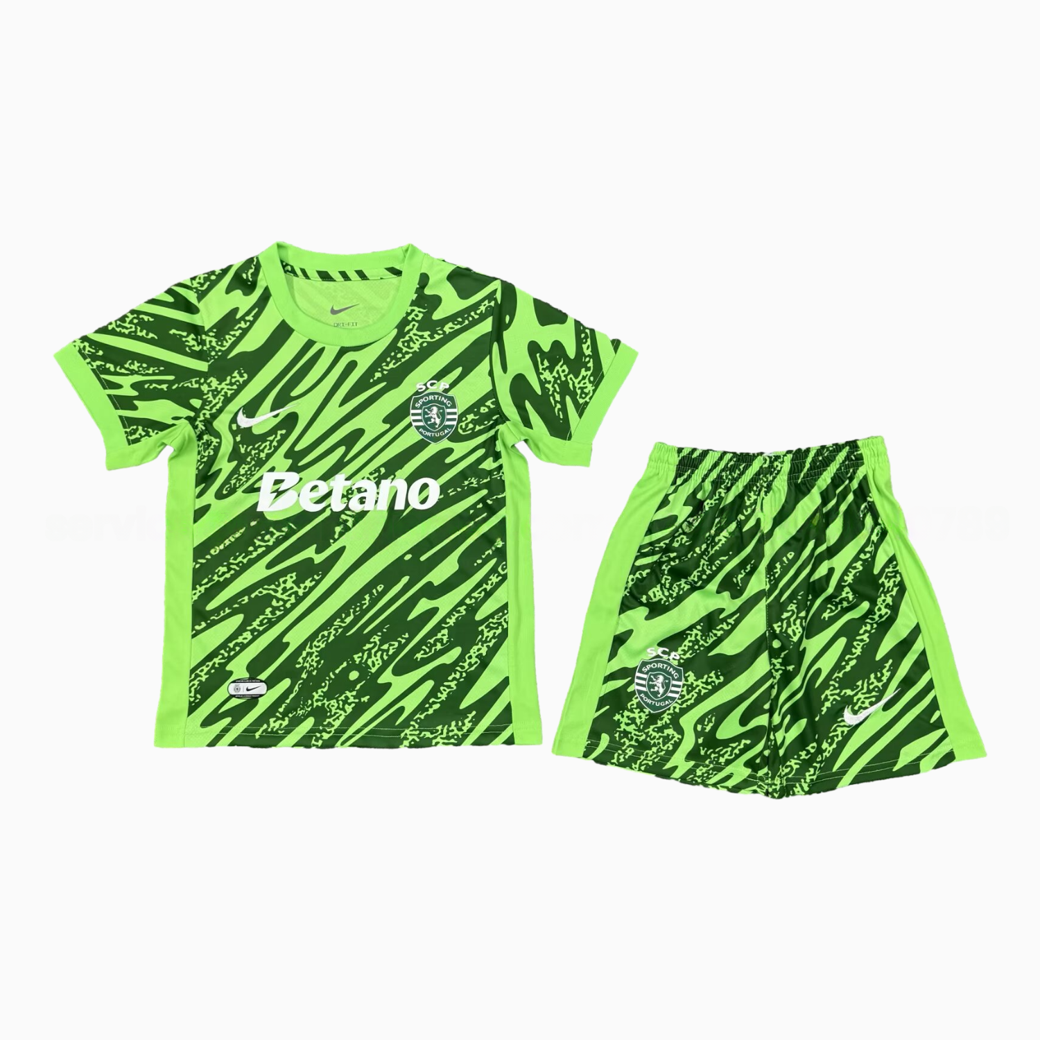 Sporting CP 25-26 Green Goalkeeper Men's Adult Jersey Set - Fans Version - JerseysGala
