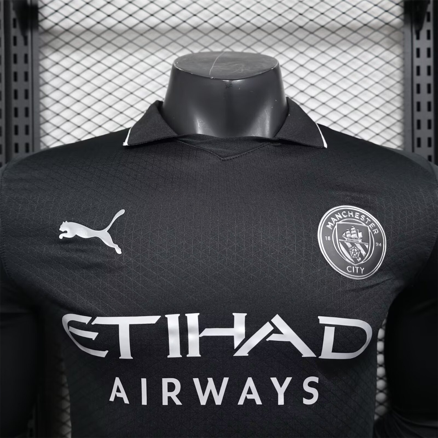 Manchester City 25-26 Away Black Long Sleeves Jersey - Player Version - JerseysGala