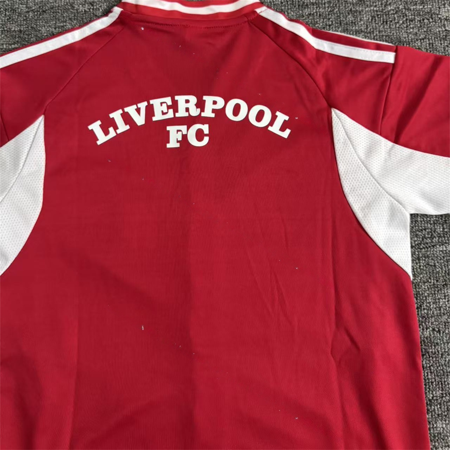 Liver.pool 25-26 Red With White Lines Baseball Kids Kit - JerseysGala