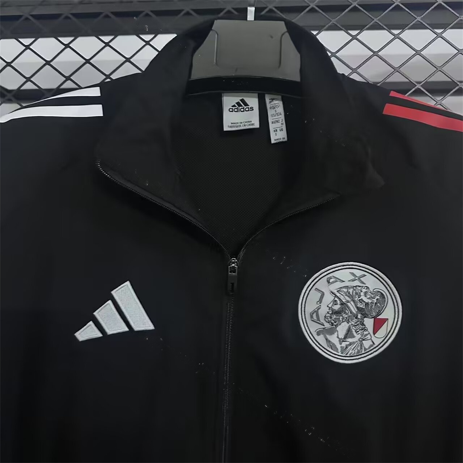 Ajax 25-26 Training Windbreaker Jacket - Black - JerseysGala
