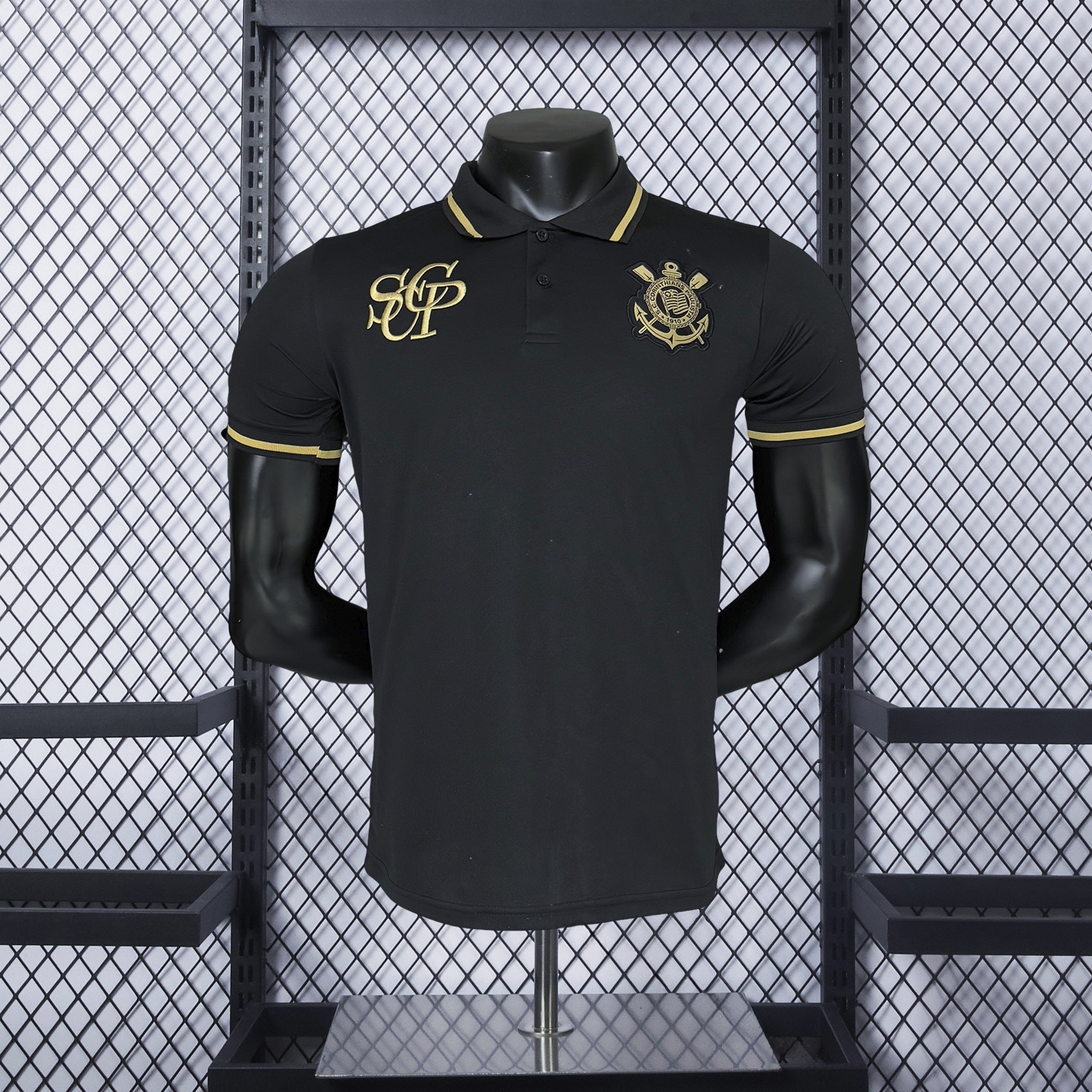 Corinthians 25-26 Black Gold Special Jersey - Player Version - JerseysGala