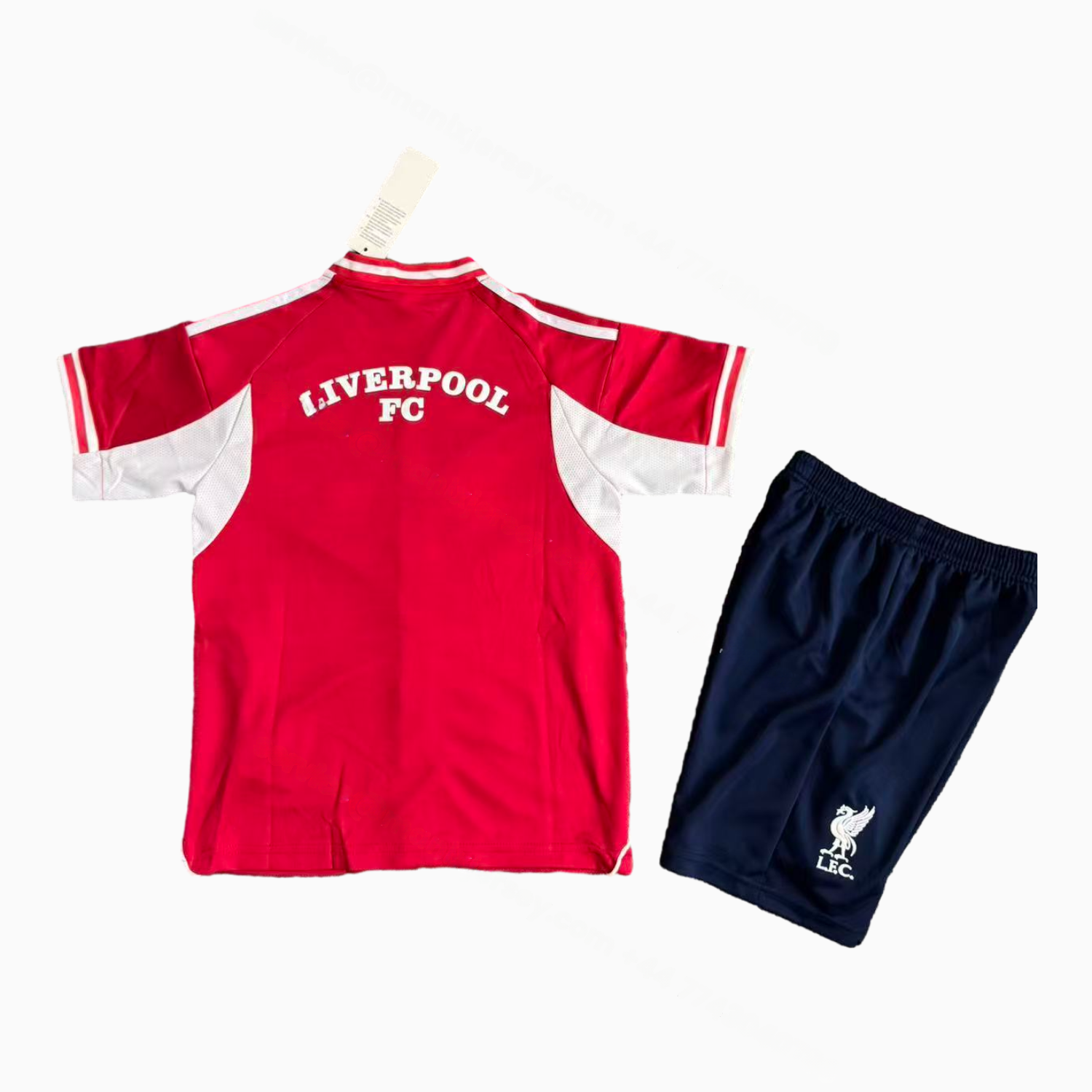 Liver.pool 25-26 Red With White Lines Baseball Kids Kit - JerseysGala