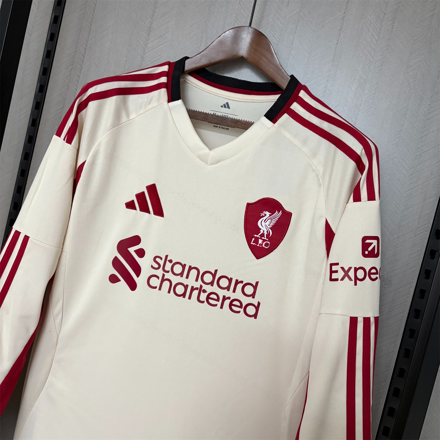 Liver.pool 25-26 Away Long Sleeves Jersey - Fans Version - JerseysGala