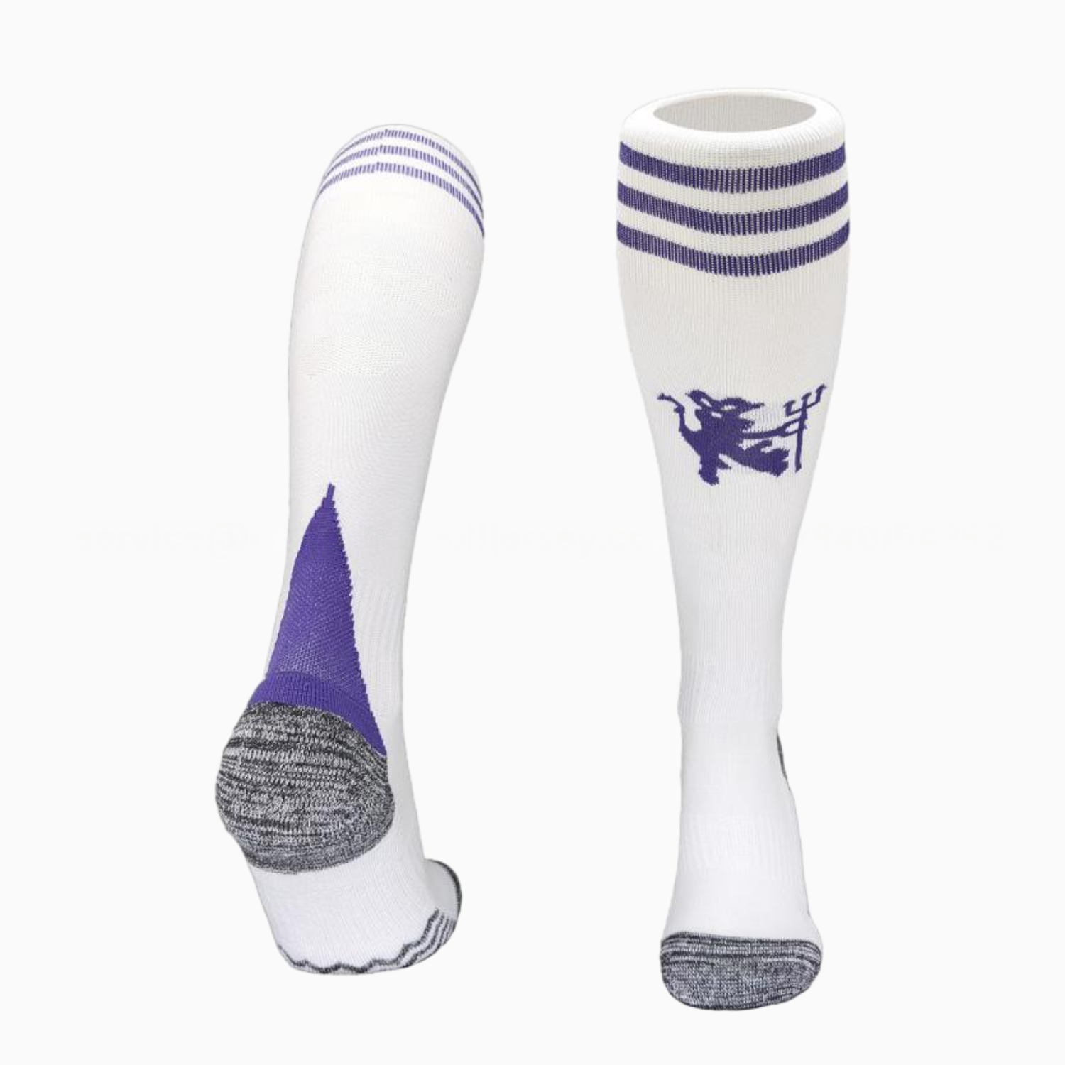 Manchester United 25-26 Away Socks - White - JerseysGala