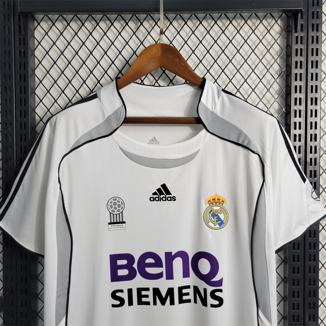 Retro Real Madrid 06-07 Home Stadium Jersey - JerseysGala