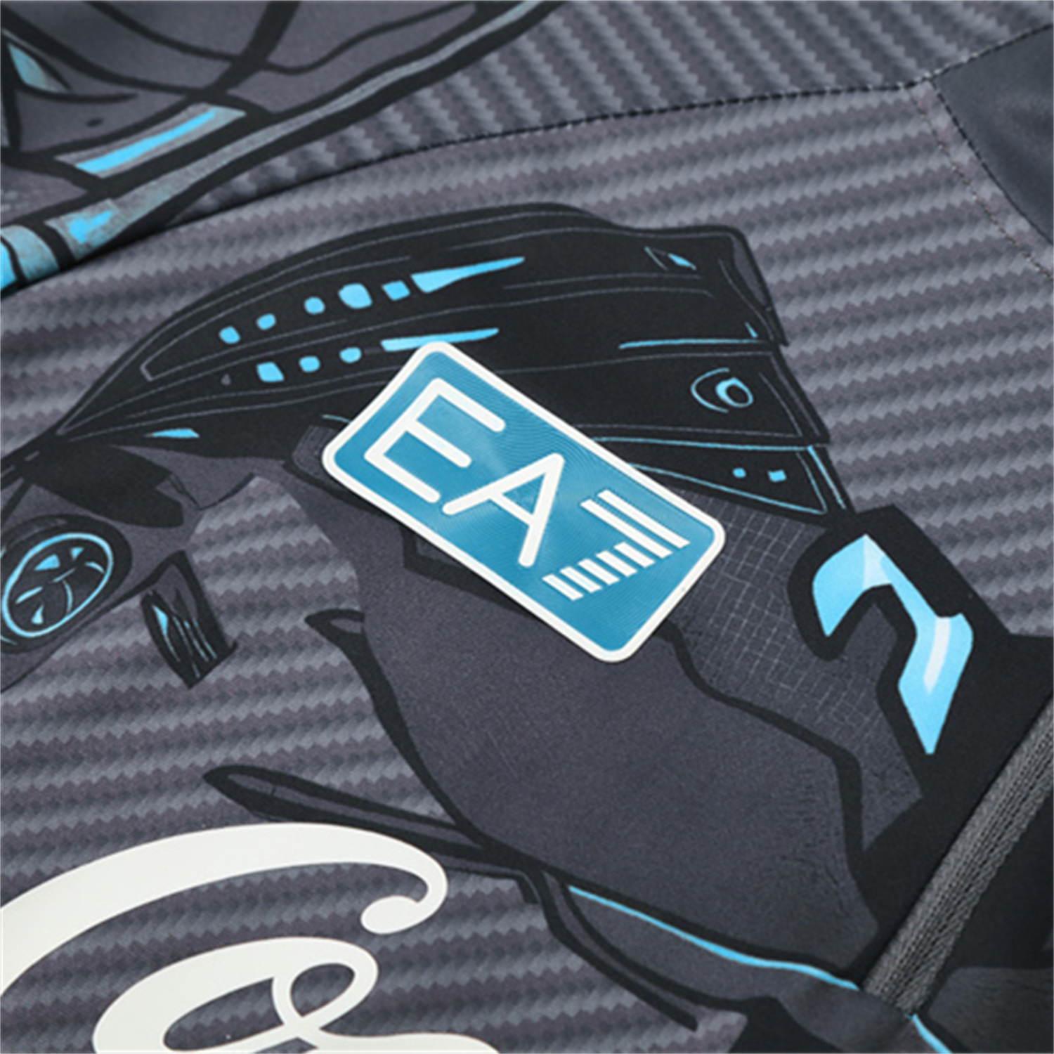 Napoli 25-26 Long Sleeve Training Set - Gray Mecha Top & Black Pants - JerseysGala