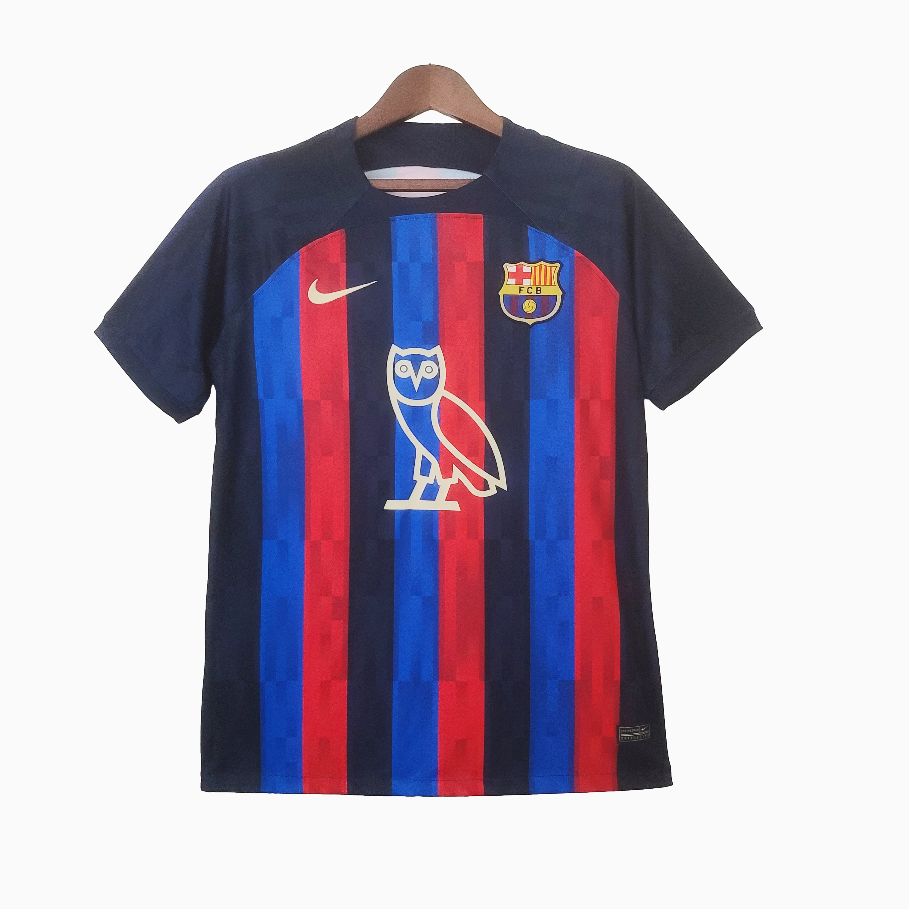 Barcelona 22-23 Owl Sponsor Special Edition Jersey - Fans Version - JerseysGala