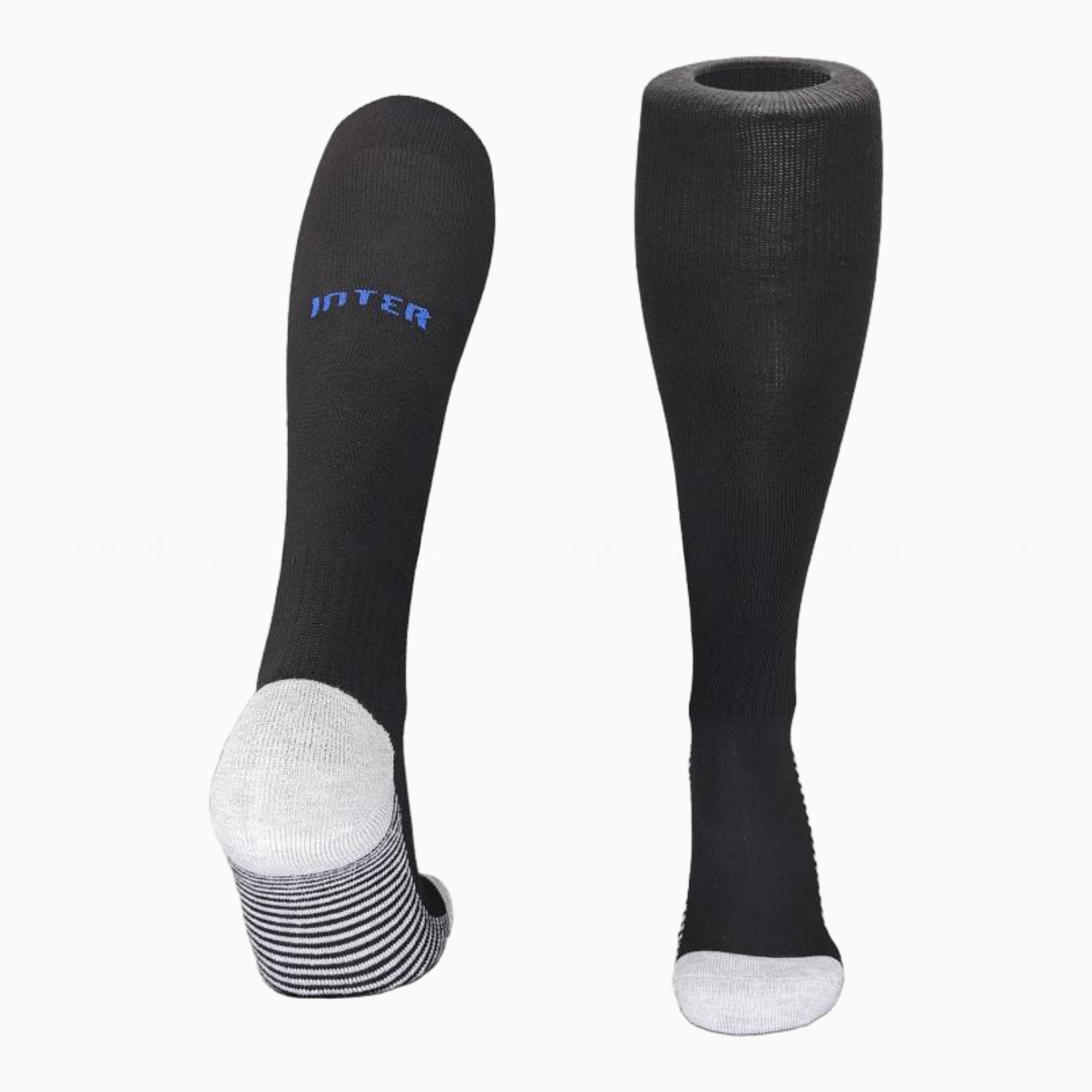 Inter Milan 25-26 Home Socks - Black & Blue Logo - JerseysGala