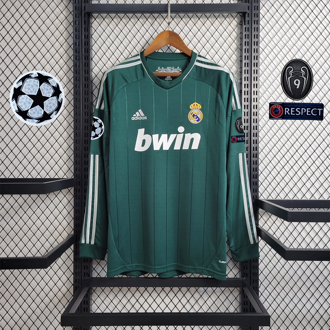 Retro Real Madrid 12-13 Third Away Long Sleeve Jersey - JerseysGala