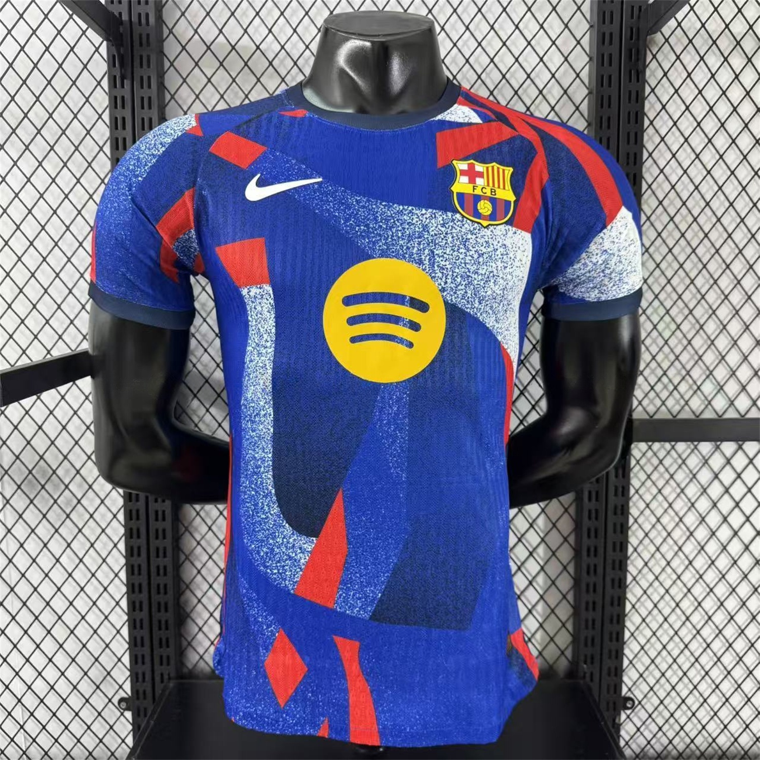 Barcelona 25-26 Blue And Red Pre-Match Jersey - Player Version - JerseysGala