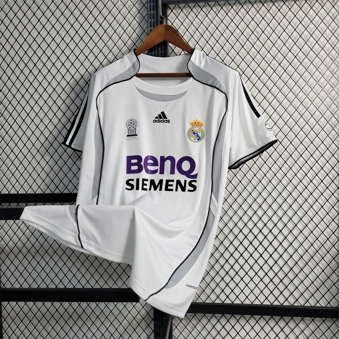 Retro Real Madrid 06-07 Home Stadium Jersey - JerseysGala