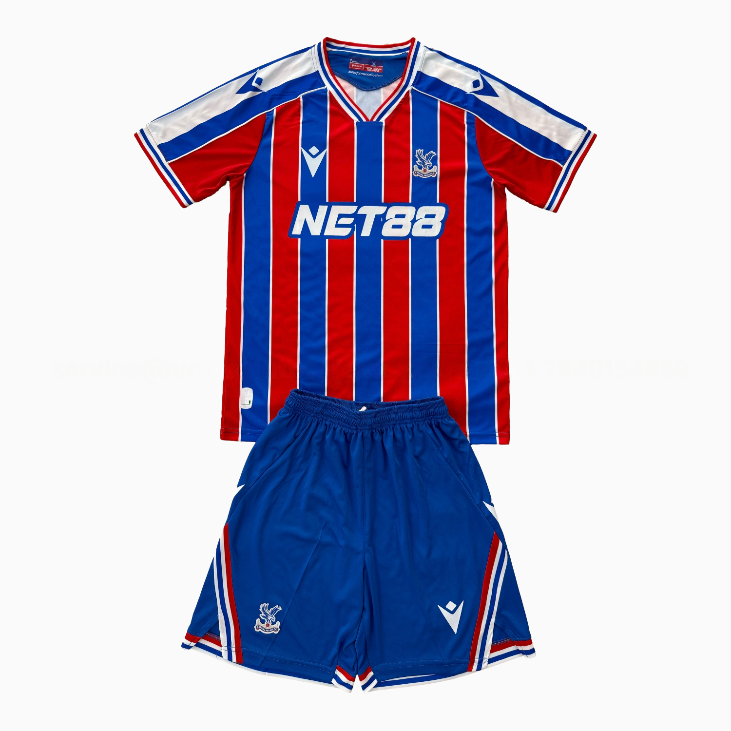 Crystal Palace 25-26 Home Men's Adult Jersey Set - Fans Version - JerseysGala