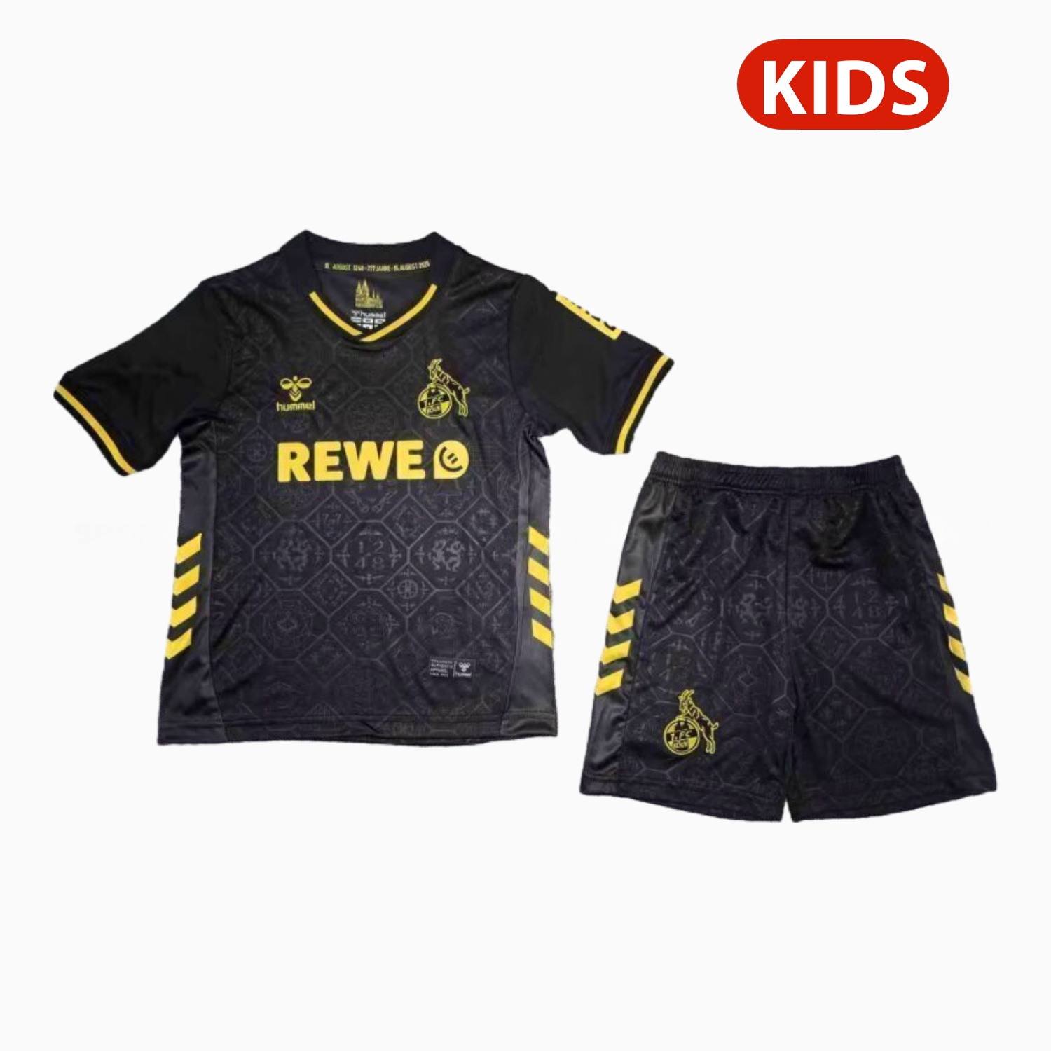 1. FC Köln 25-26 Third Black Kids Kit - JerseysGala