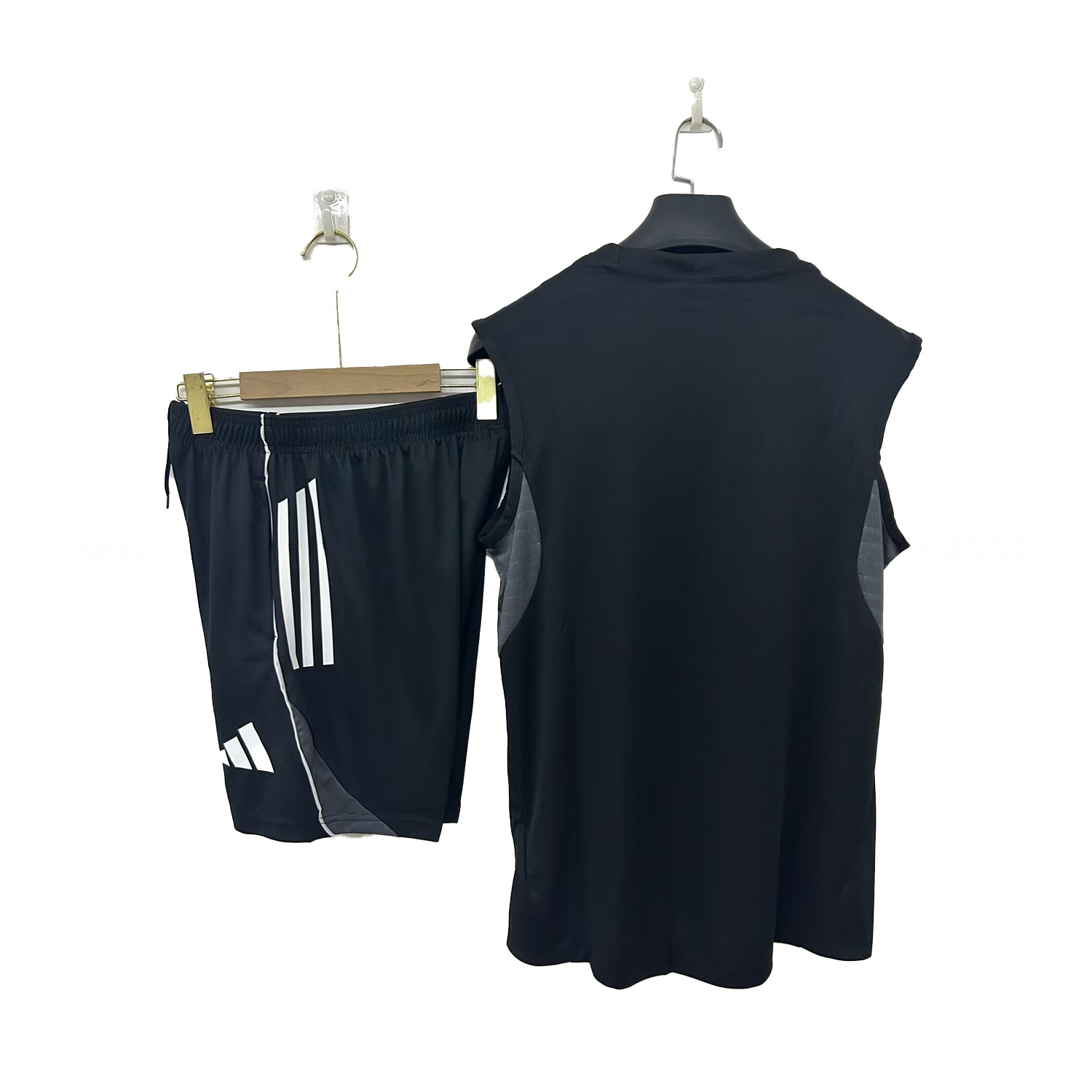 Frankfurt 25-26 Vest Training Set - Black Vest & Black Short - JerseysGala