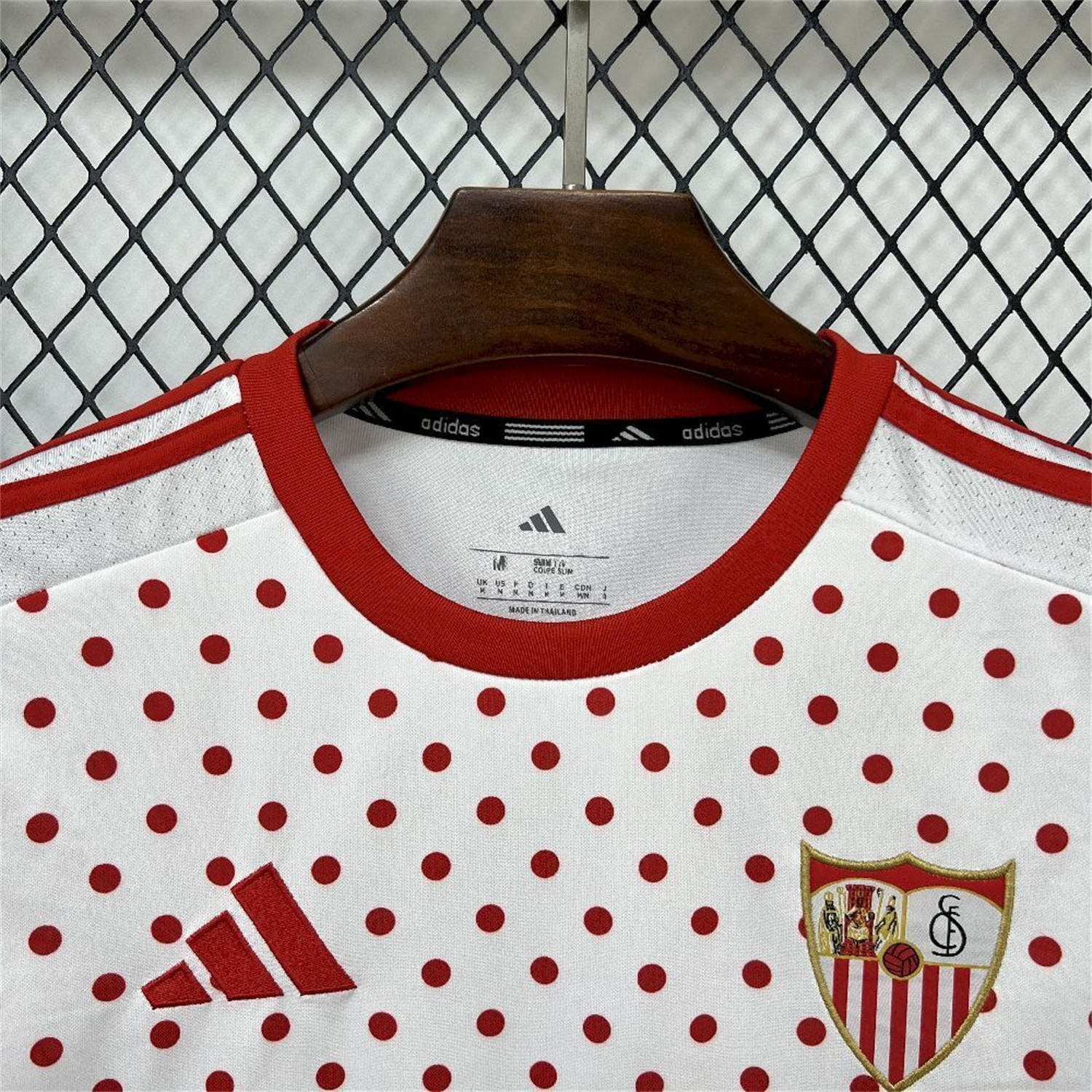 Sevilla 25-26 Red Points White Training Jersey - Fans Version - JerseysGala