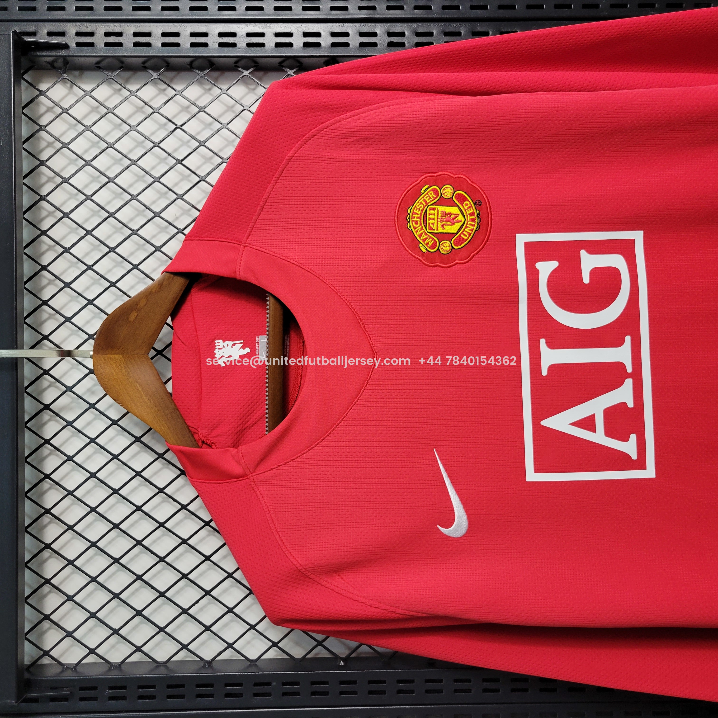 Retro Manchester United 08-09 Home Long Sleeve Jersey - JerseysGala