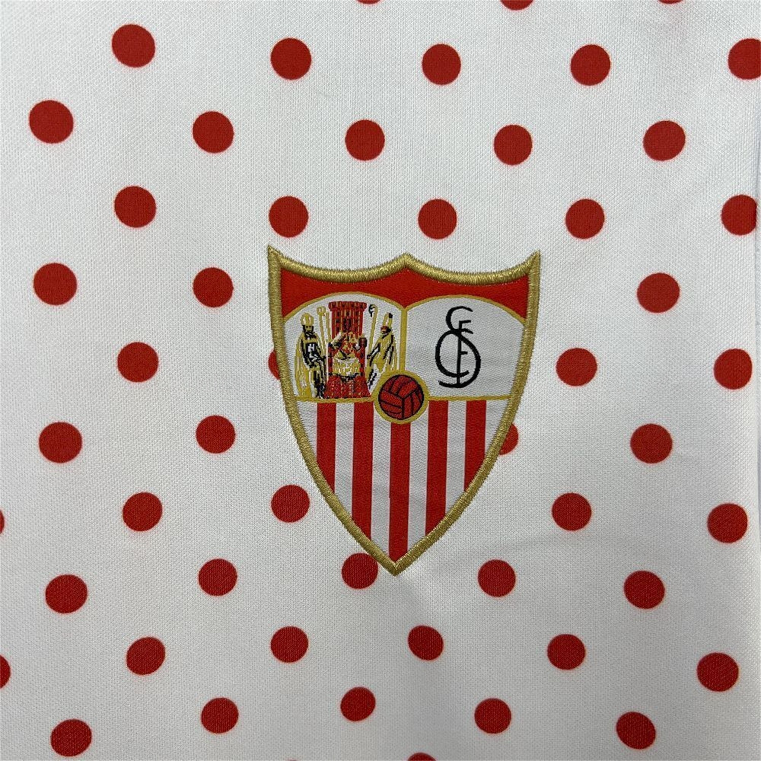 Sevilla 25-26 Red Points White Training Jersey - Fans Version - JerseysGala